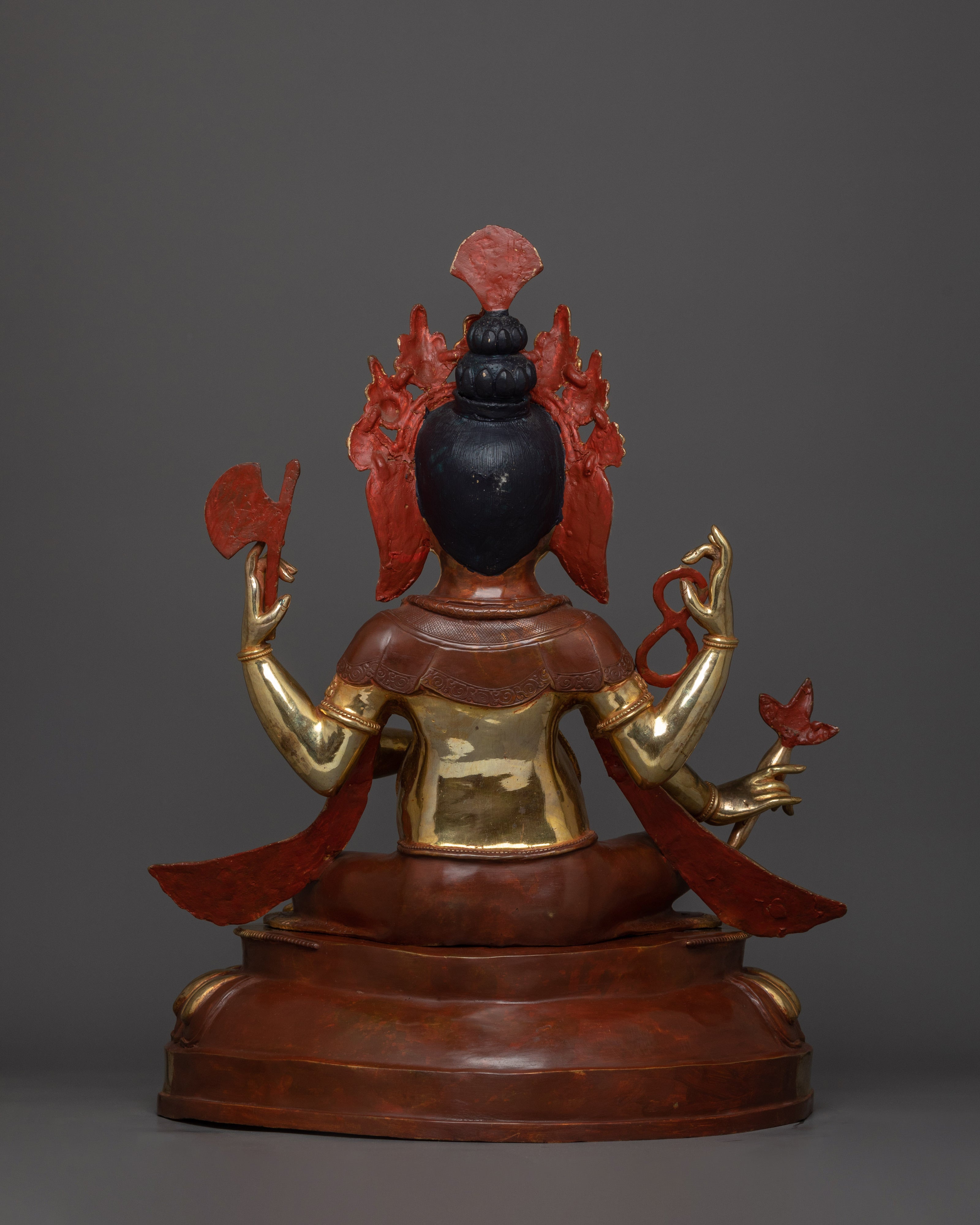 Prosperity and Wisdom Deity Ganesh | 24K Gold Gilded Sculpture