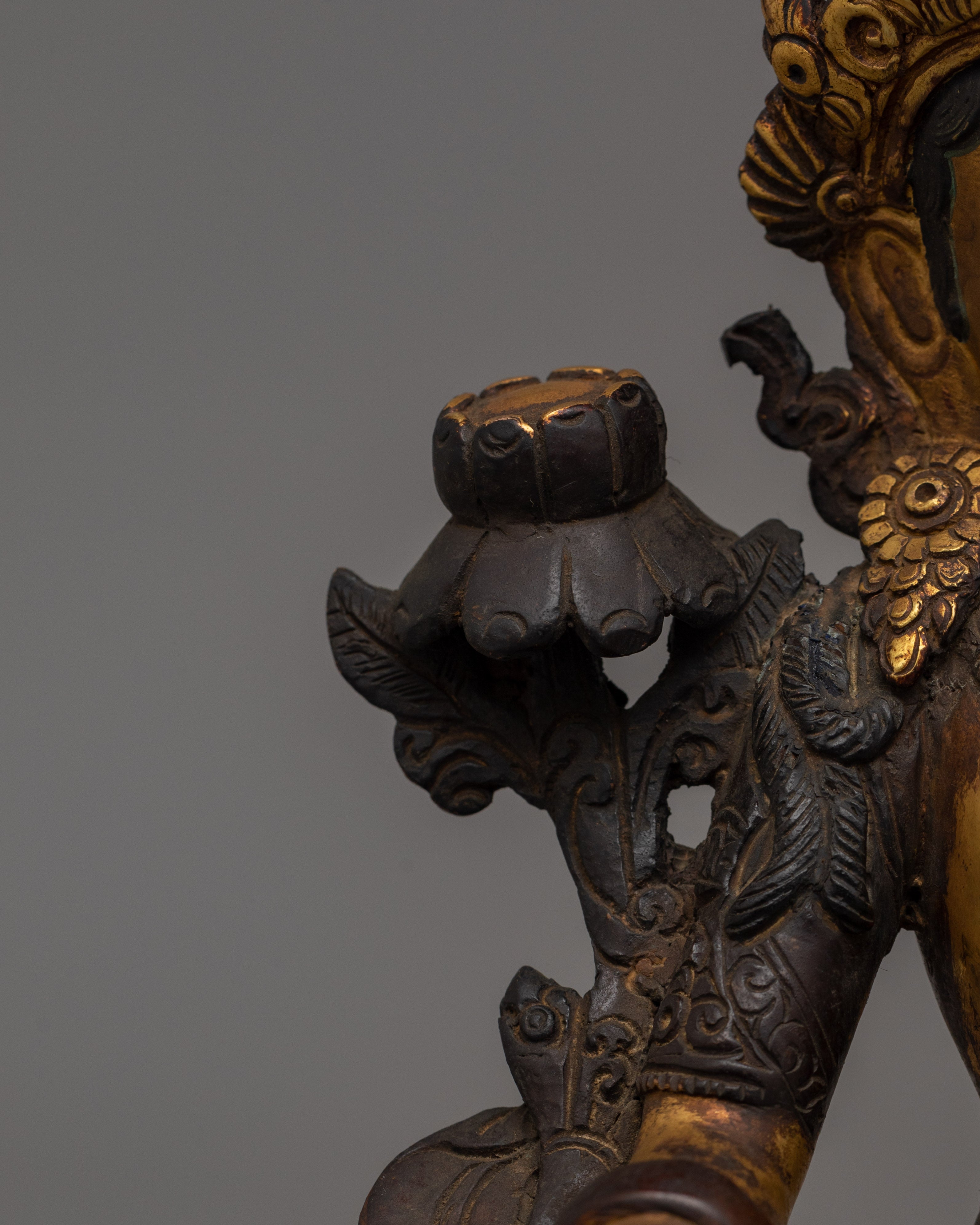 Mother of Mercy Green Tara Statue | Female Enlightened Buddha