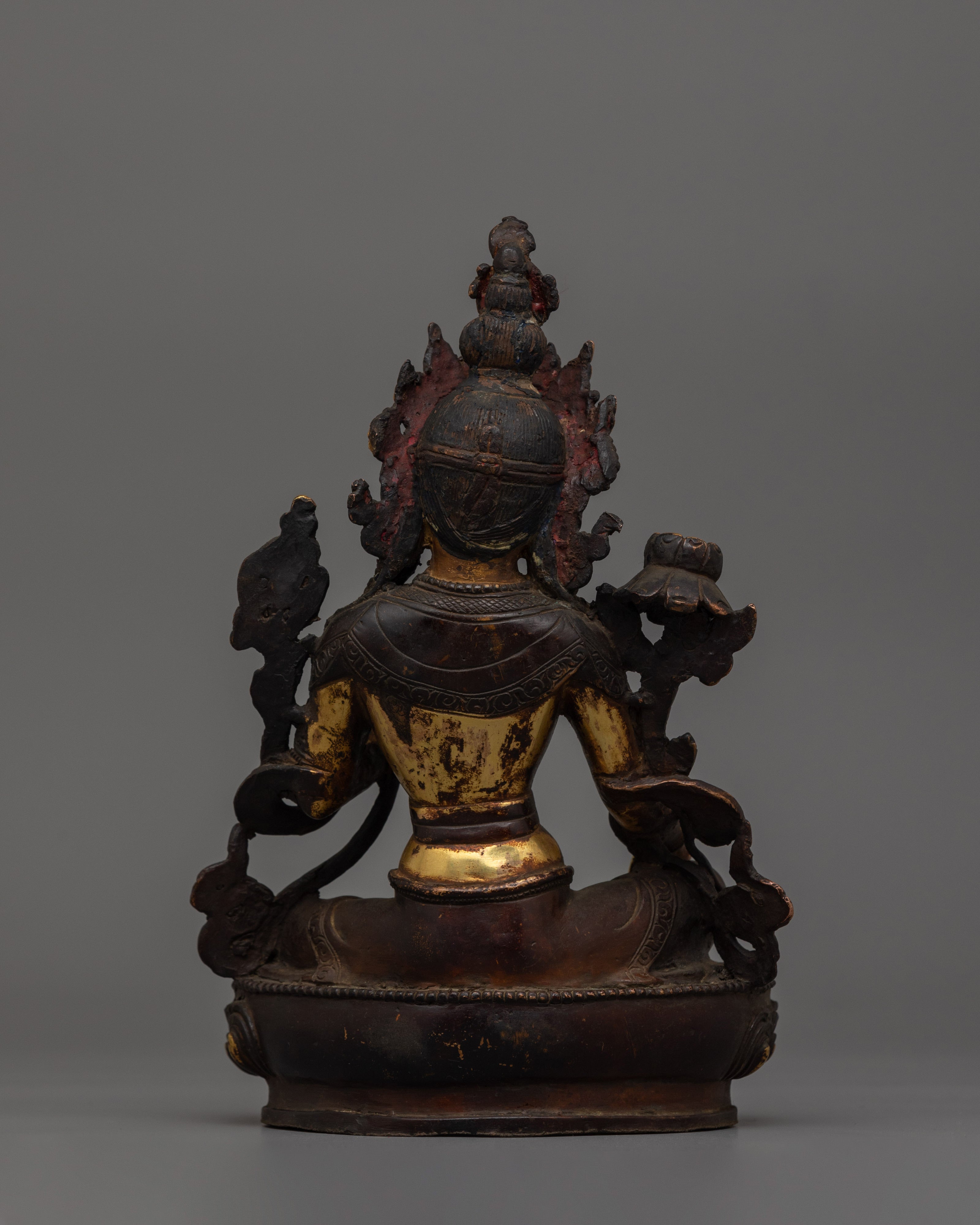 Mother of Mercy Green Tara Statue | Female Enlightened Buddha