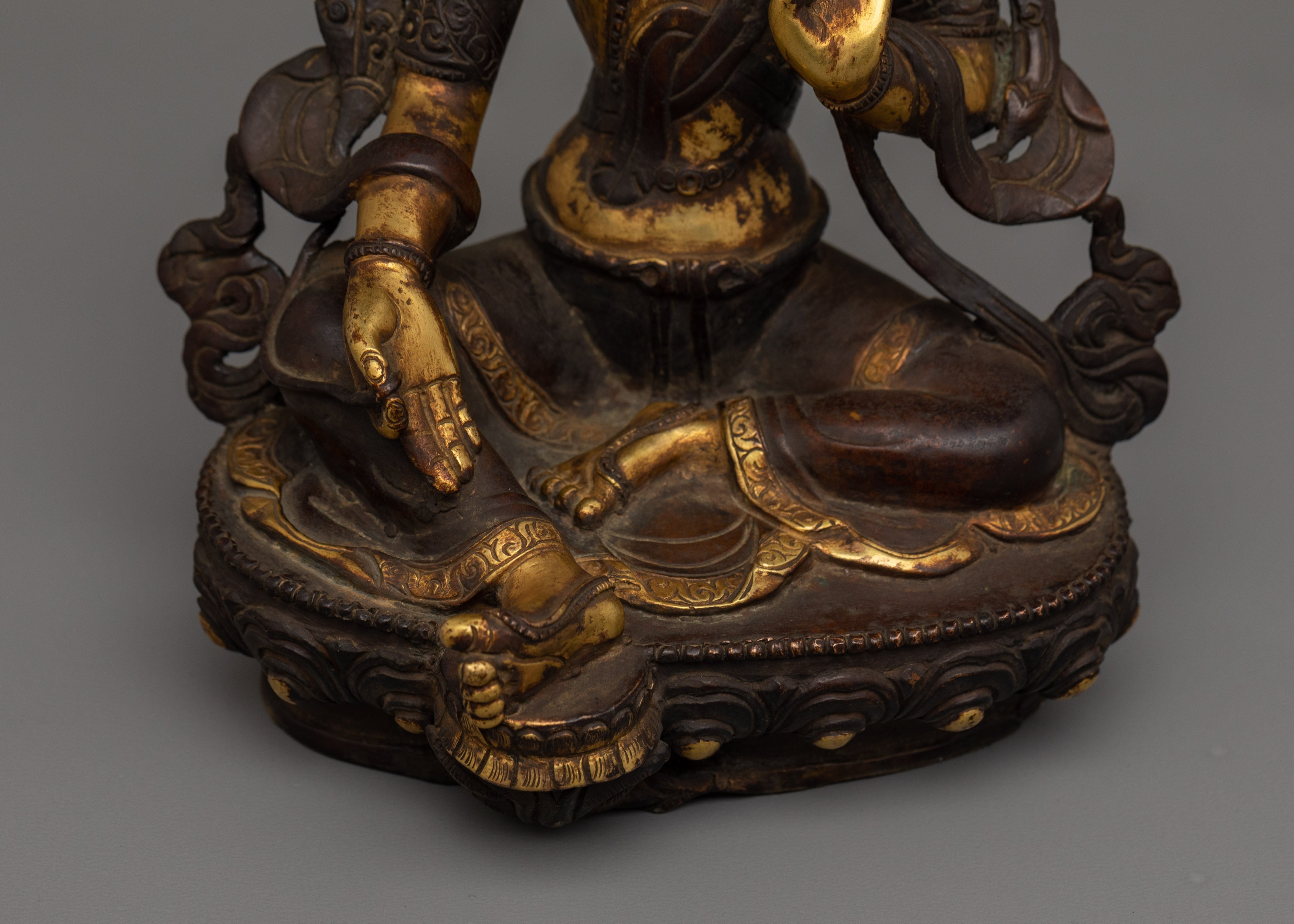 Mother of Mercy Green Tara Statue | Female Enlightened Buddha