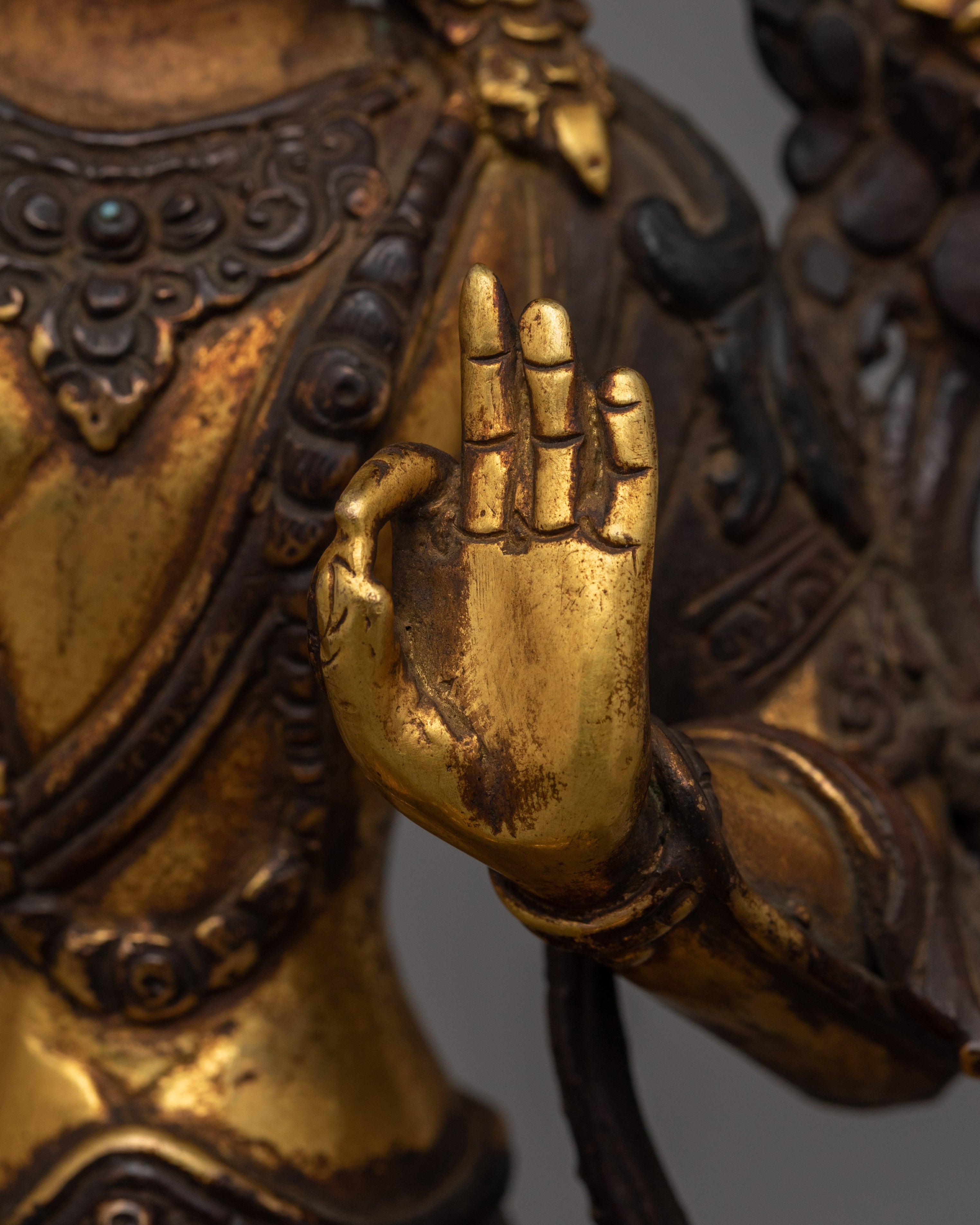 Tibetan Bodhisattva Manjushri Statue | Traditional Artwork