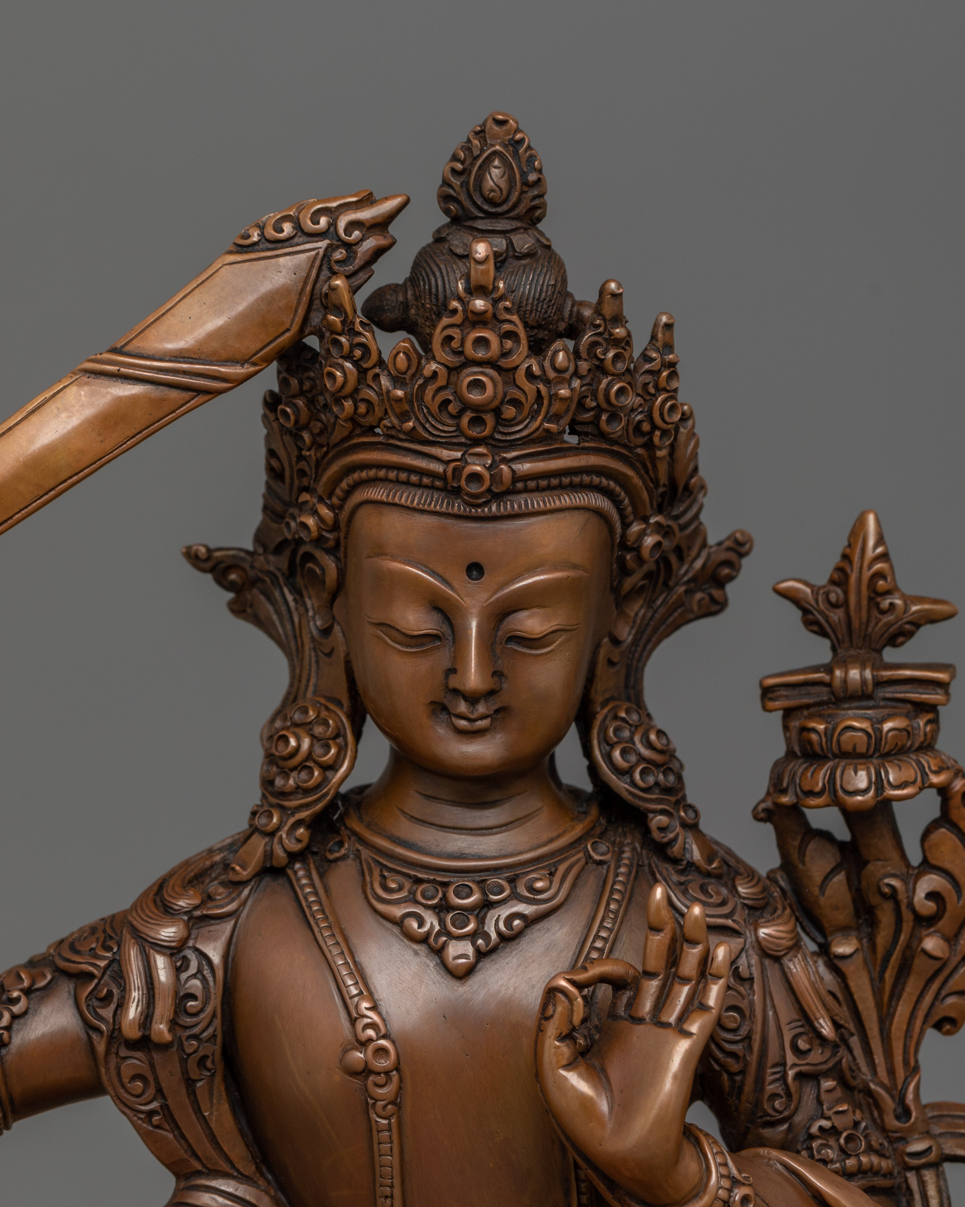 Bodhisattva Wisdom Deity Manjushri Statue | A Symbol of Clarity and Knowledge