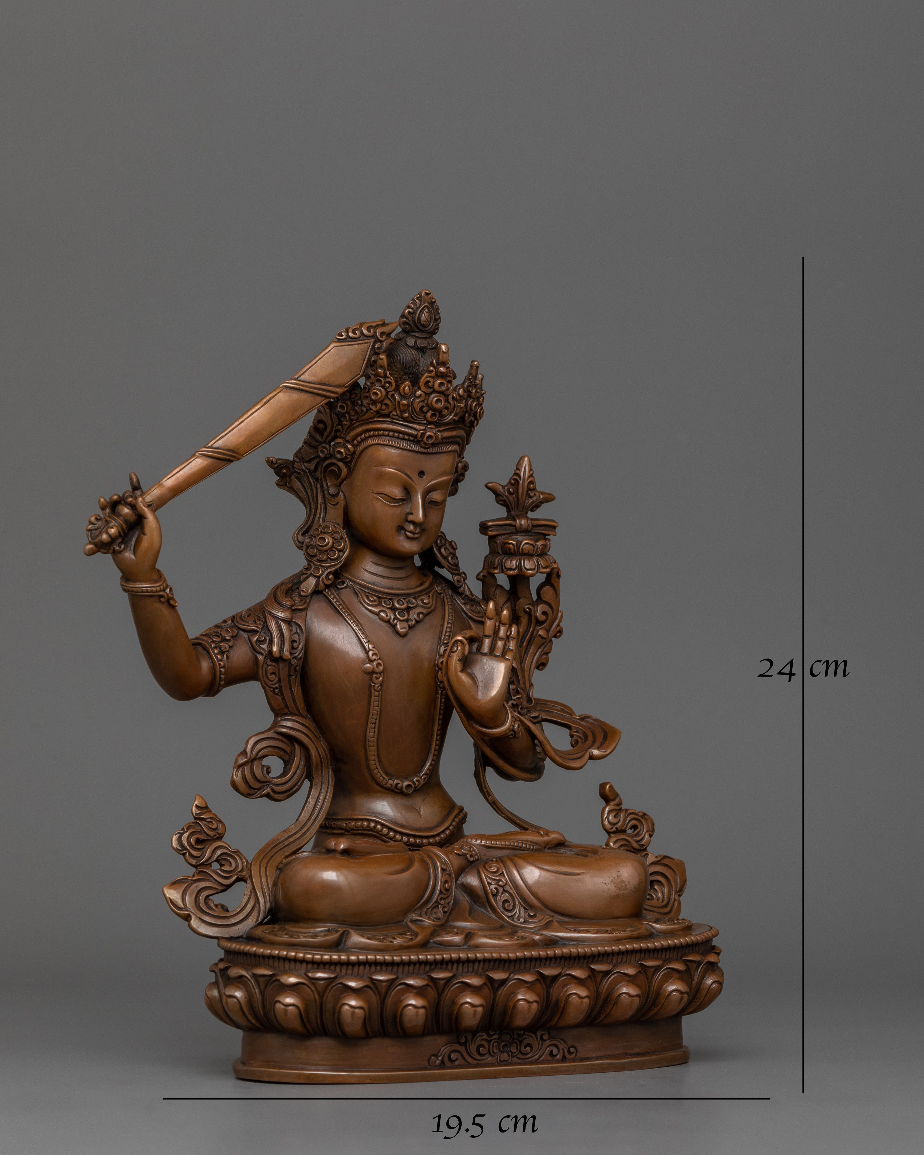 bodhisattva-wisdom-deity-manjushri-statue