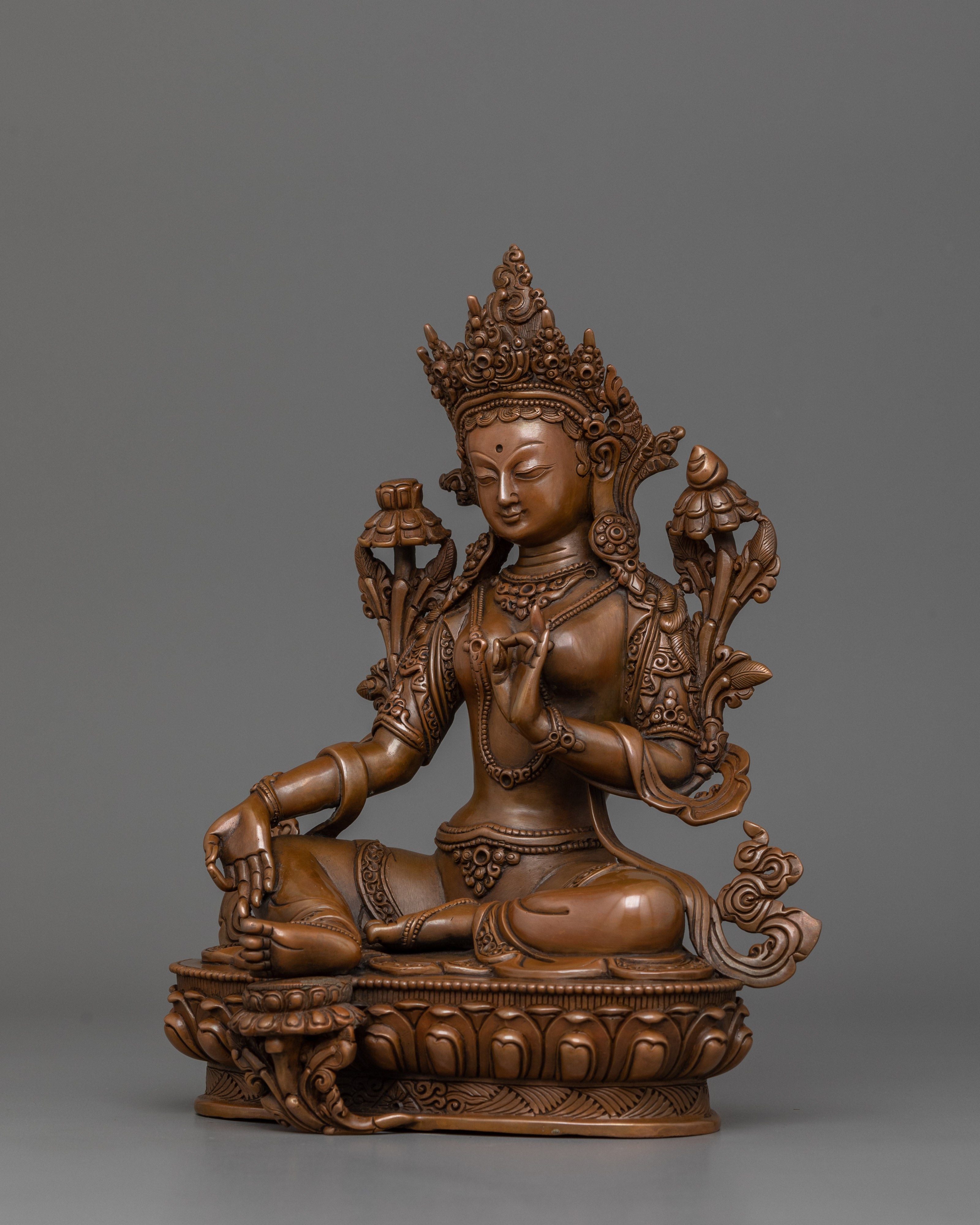 Buddhist Goddess Syamatara Statue | Divine Feminine Energy in Tibetan Buddhist