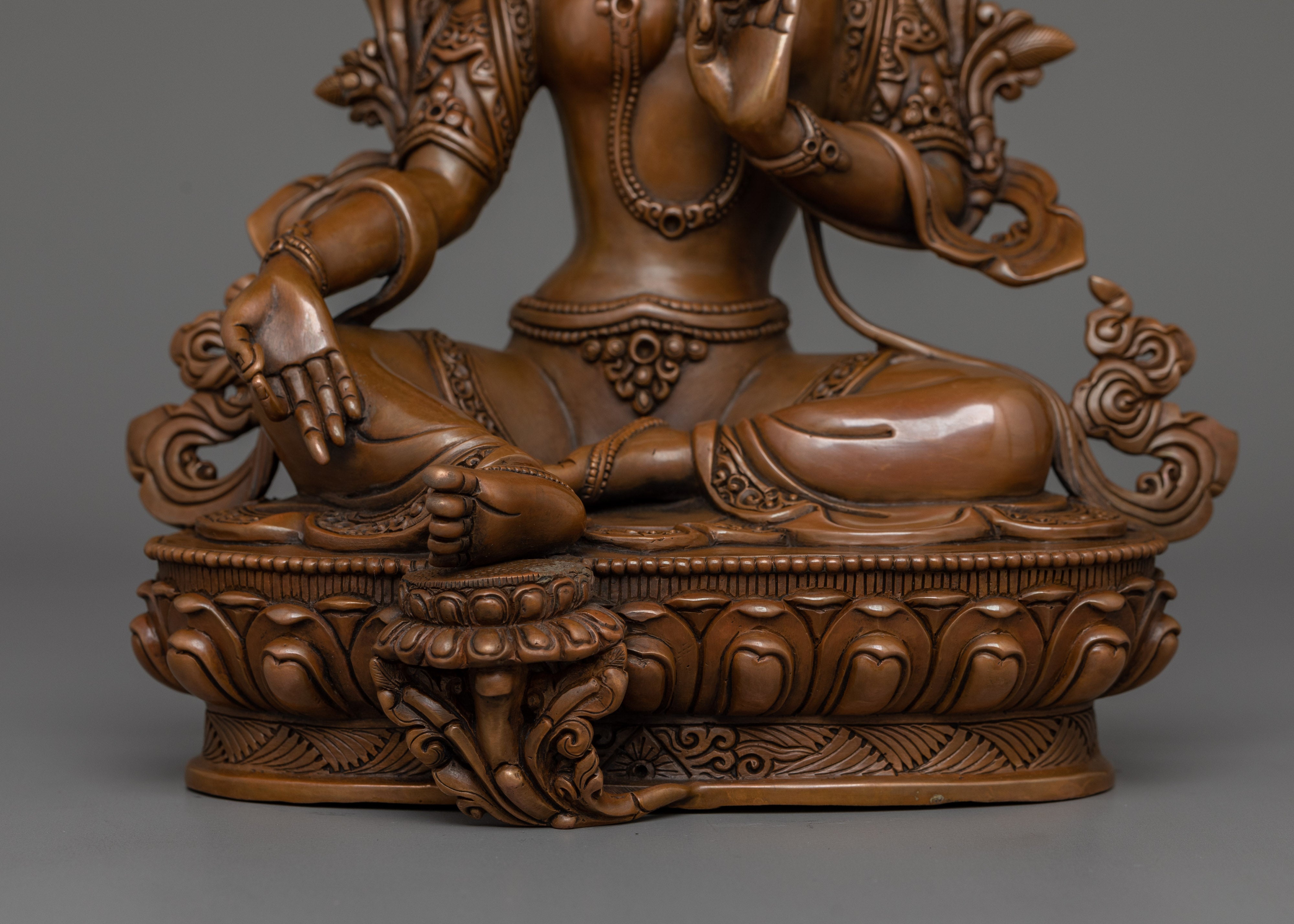 Buddhist Goddess Syamatara Statue | Divine Feminine Energy in Tibetan Buddhist