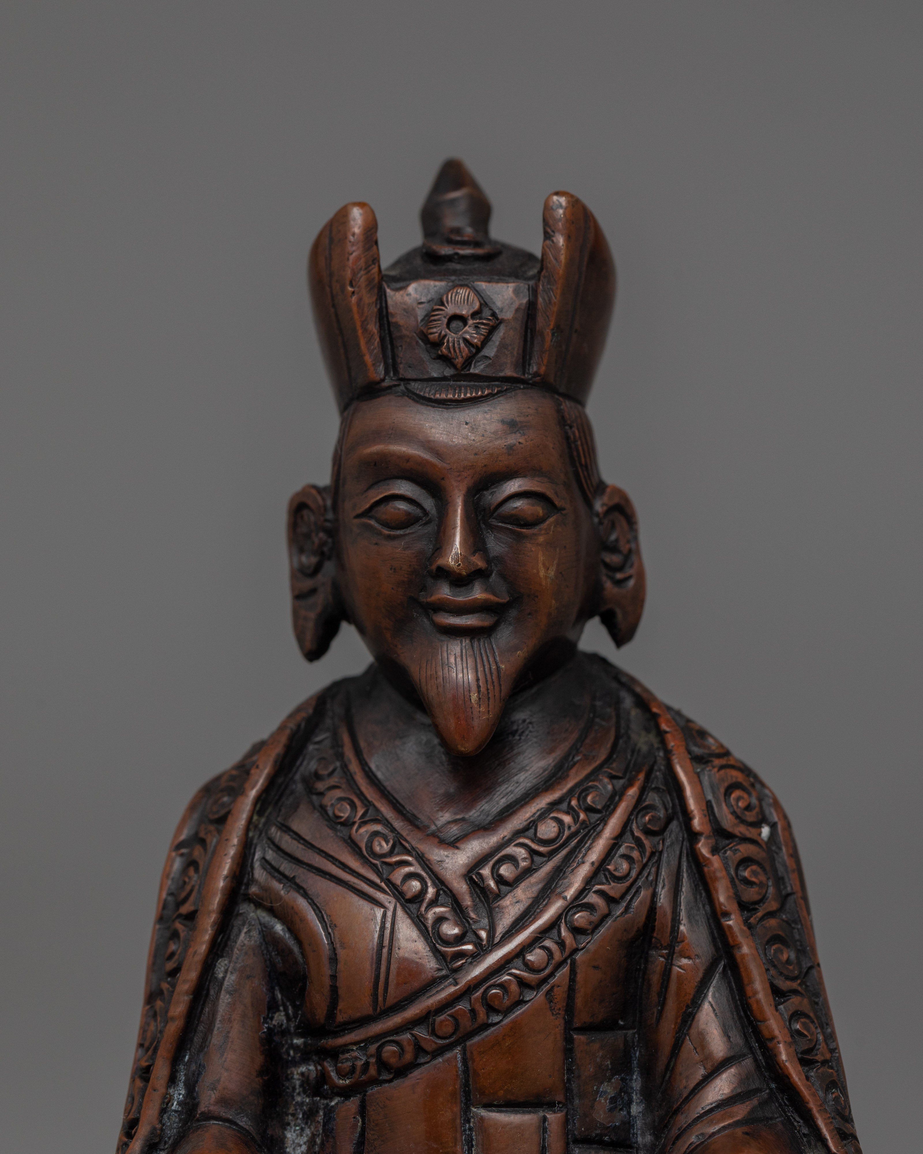 Tibetan Figurine of Buddhist Teacher Marpha | Spiritual Guru of Wisdom