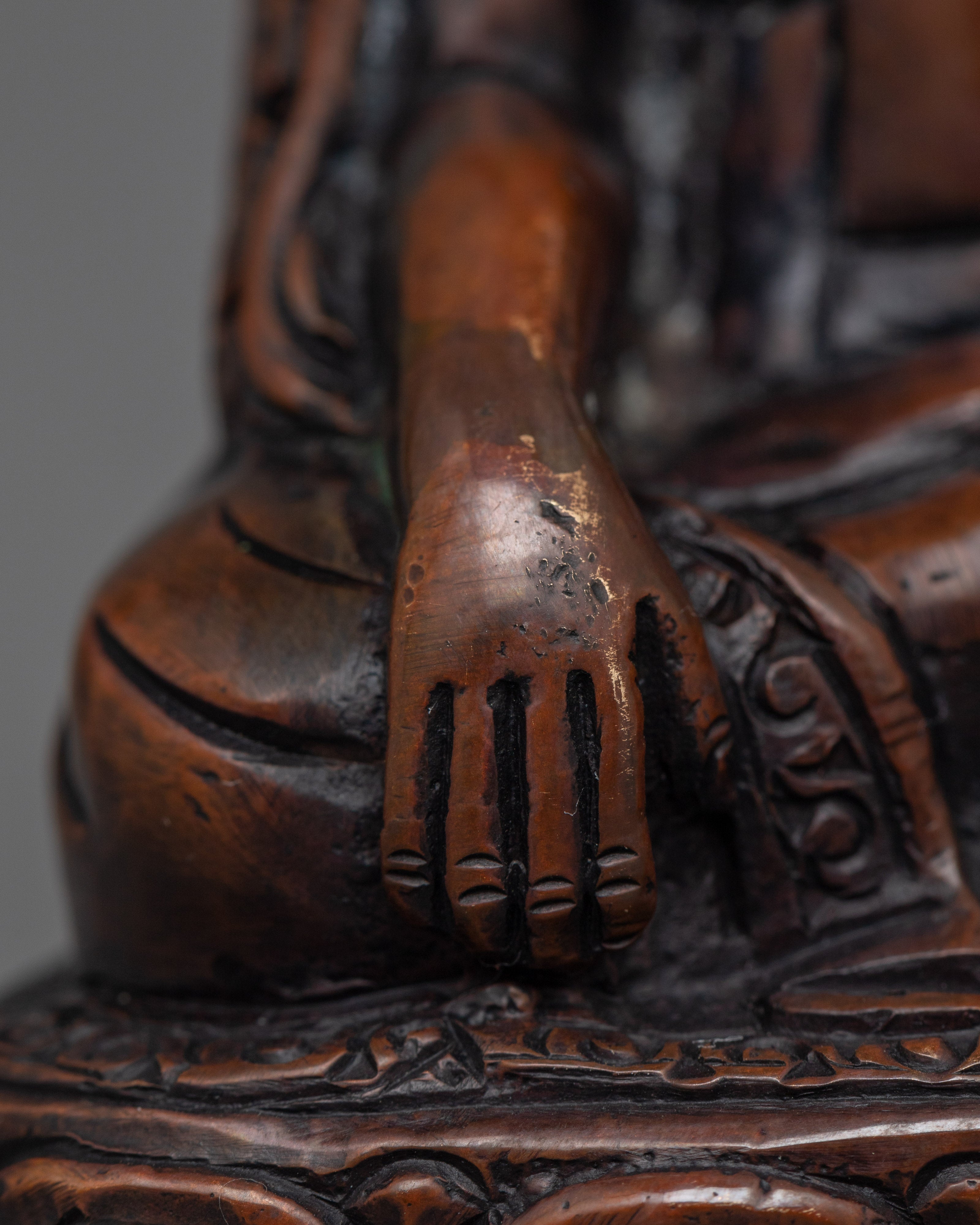 Tibetan Figurine of Buddhist Teacher Marpha | Spiritual Guru of Wisdom