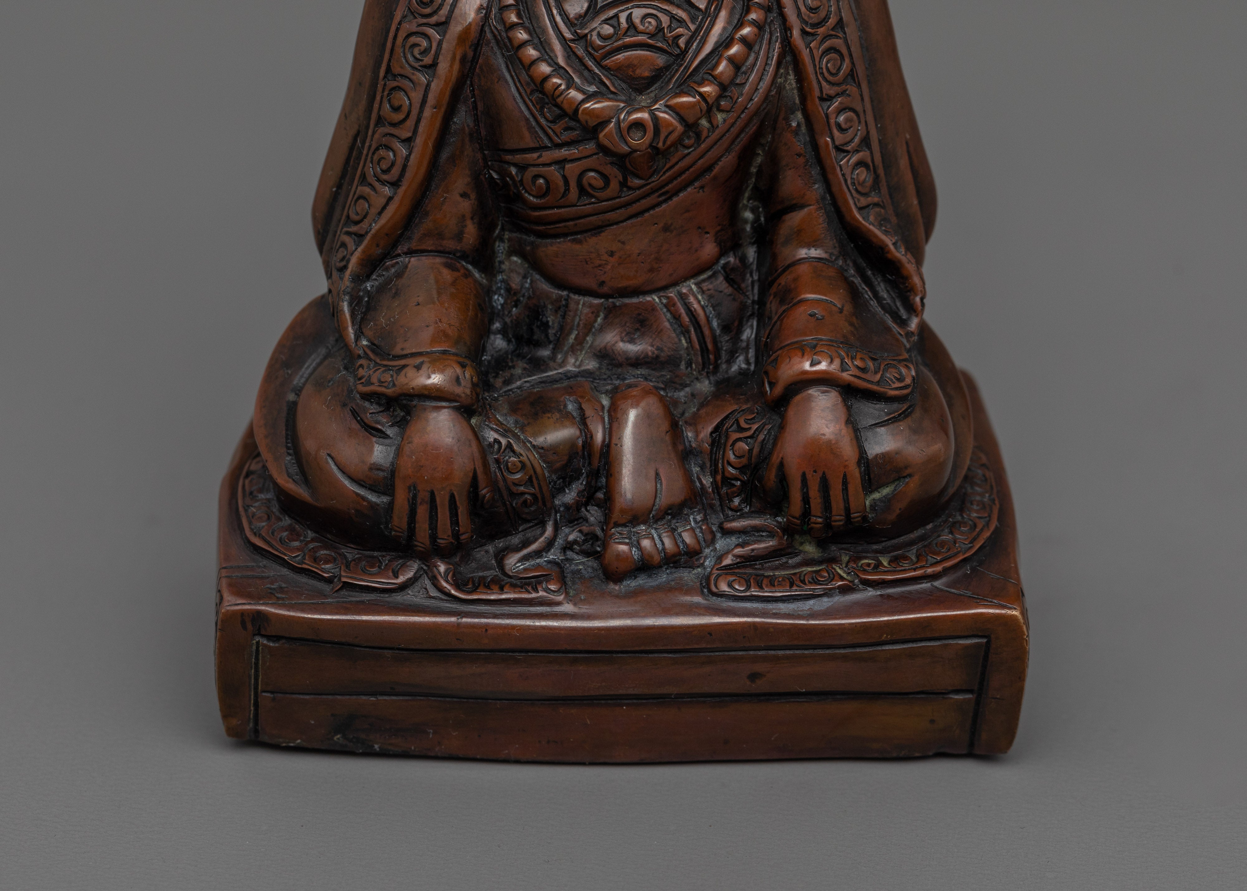 Himalayan Statue of Buddhist Guru Marpha | Spiritual Teacher of Enlightenment