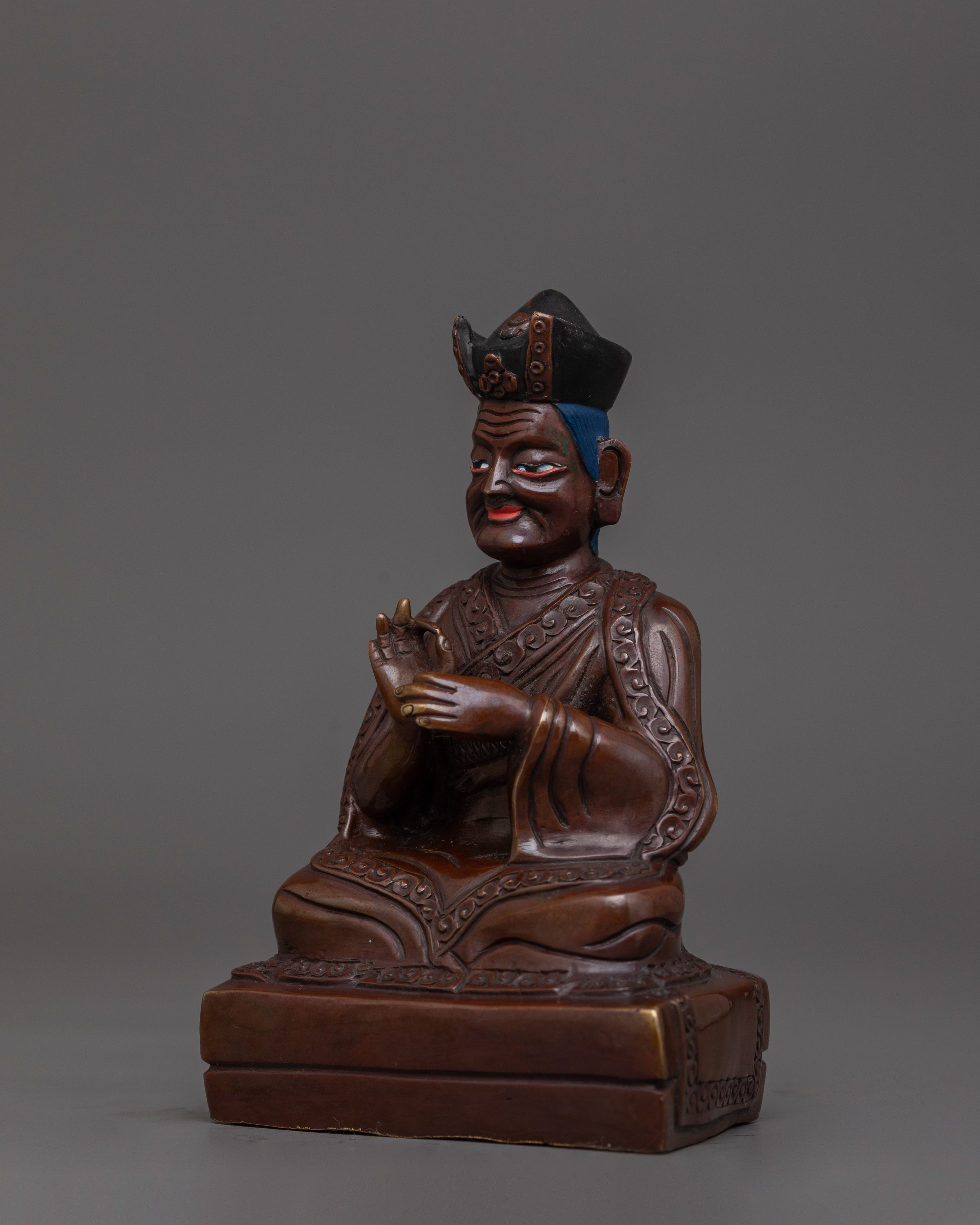 Handmade Sculpture of Karmapa | Tibetan Buddhist Leader of Wisdom and Compassion