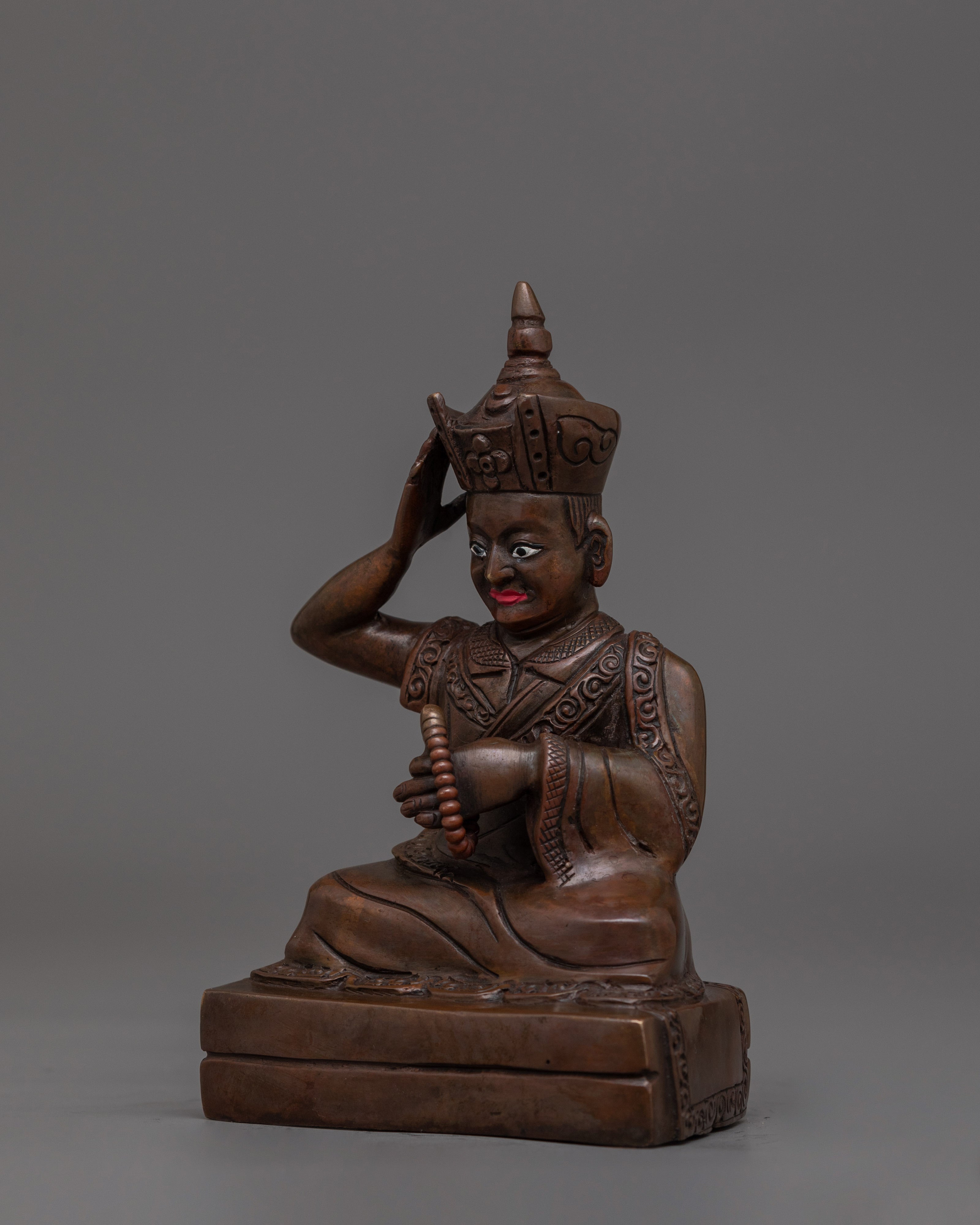 Handmade Master Karmapa Statue | Buddhist Master Sculpture