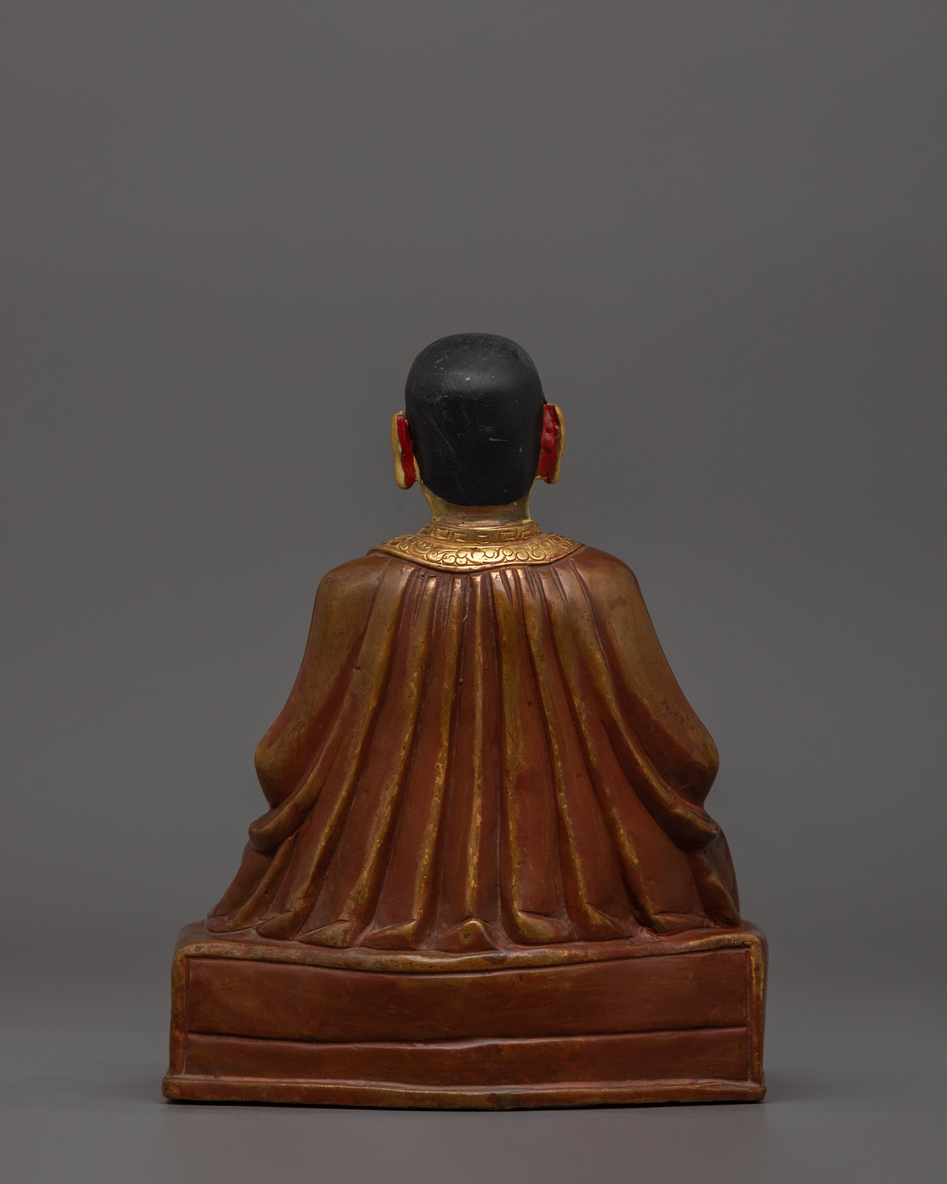 24K Gold Gilded Marpha Statue | Tibetan Wisdom Deity