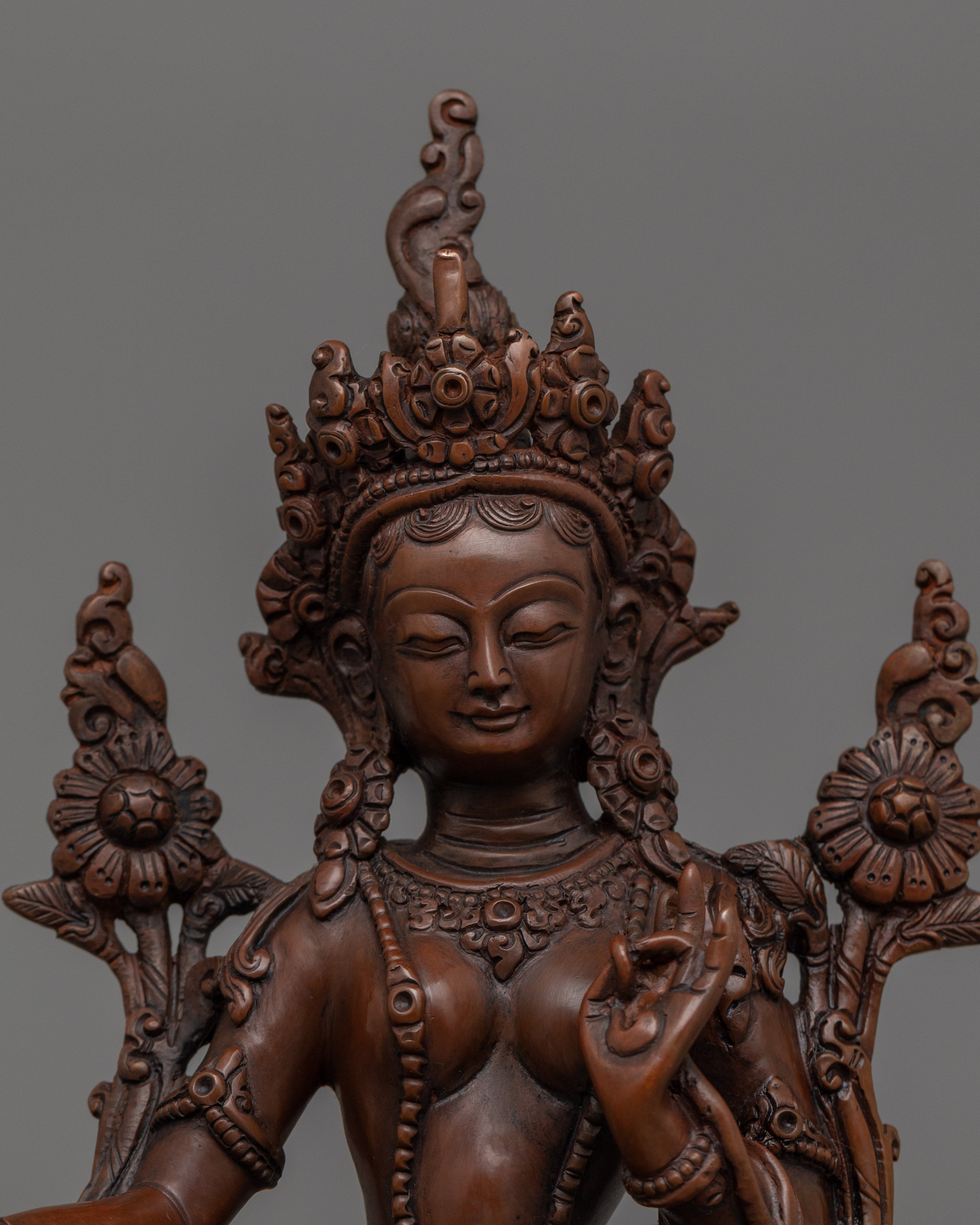 Himalayan Divine Shyama Tara Statue | Goddess of Compassion and Healing