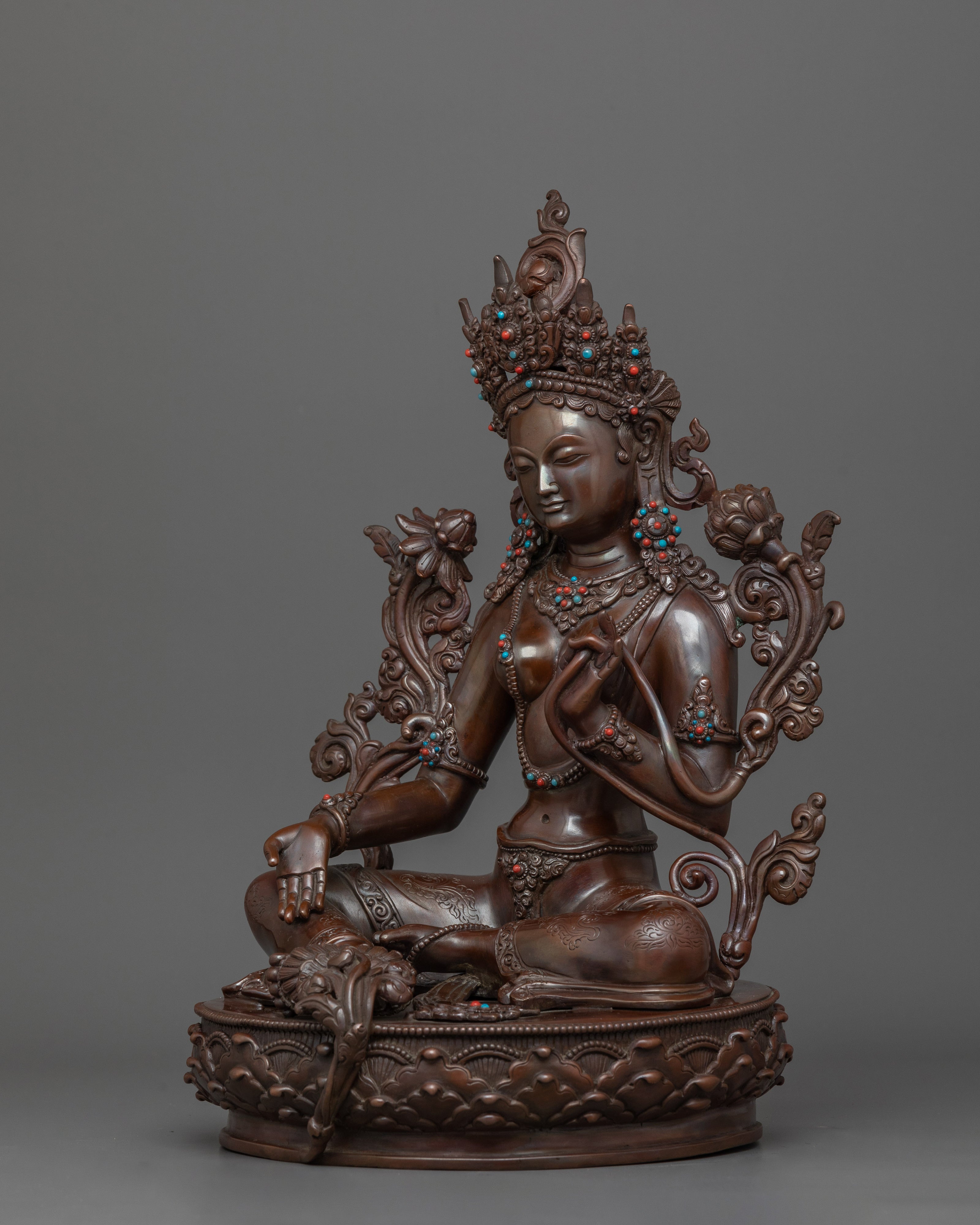Divine Compassion Deity Green Tara | Goddess of Protection, and Healing