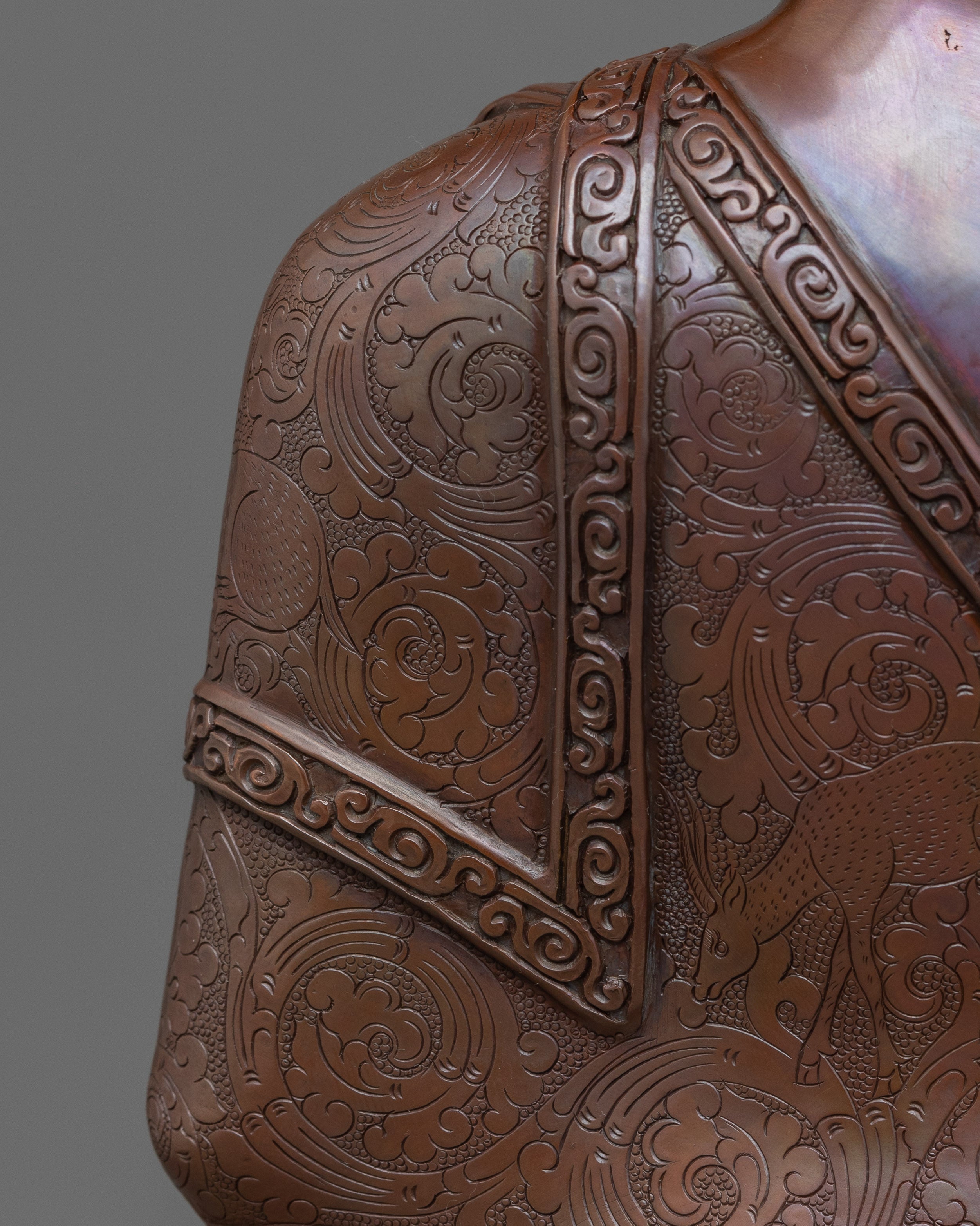 Oxidized 14.2 Inches Amitabha Buddha Statue | Pure Compassion and Enlightenment