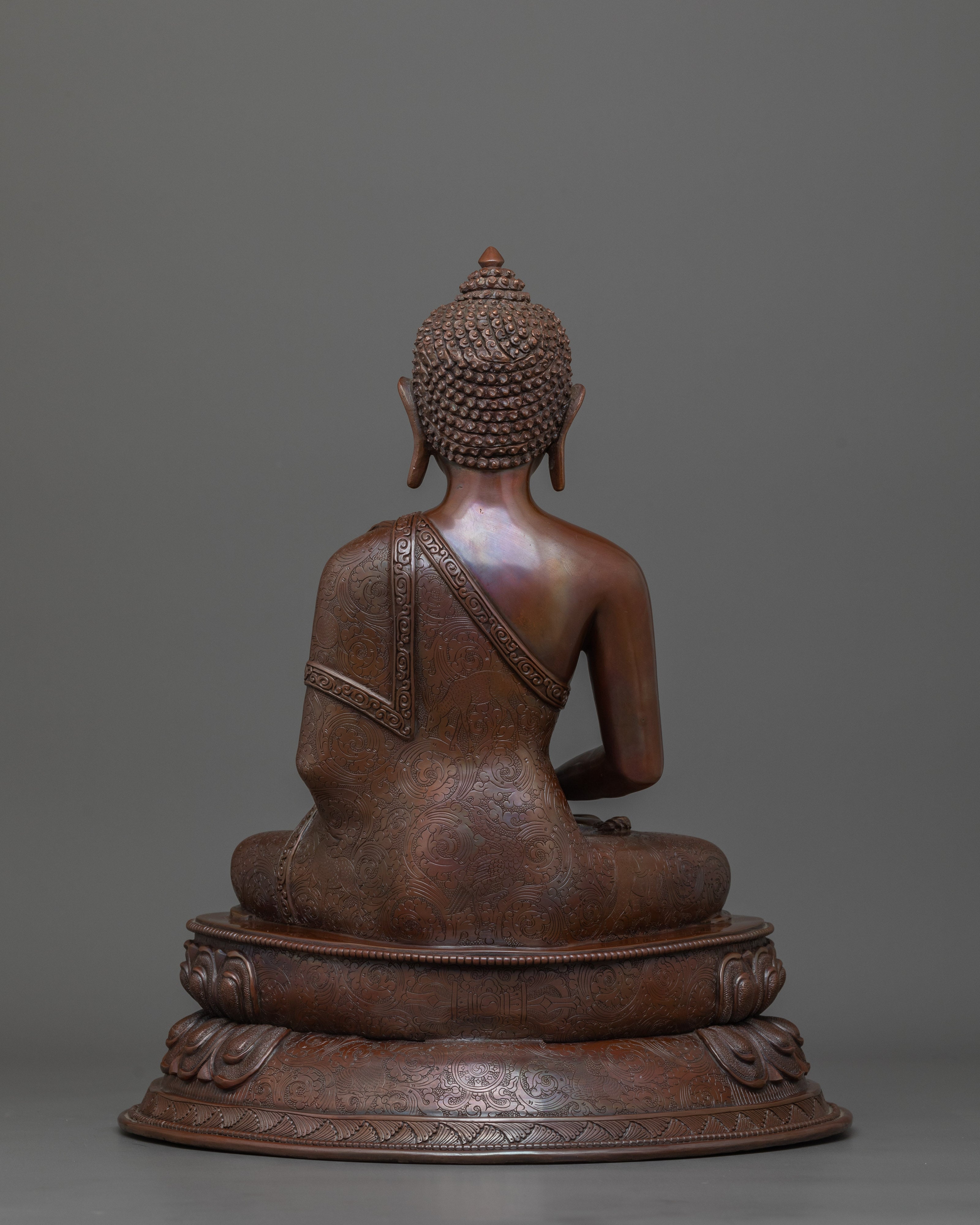 Oxidized 14.2 Inches Amitabha Buddha Statue | Pure Compassion and Enlightenment