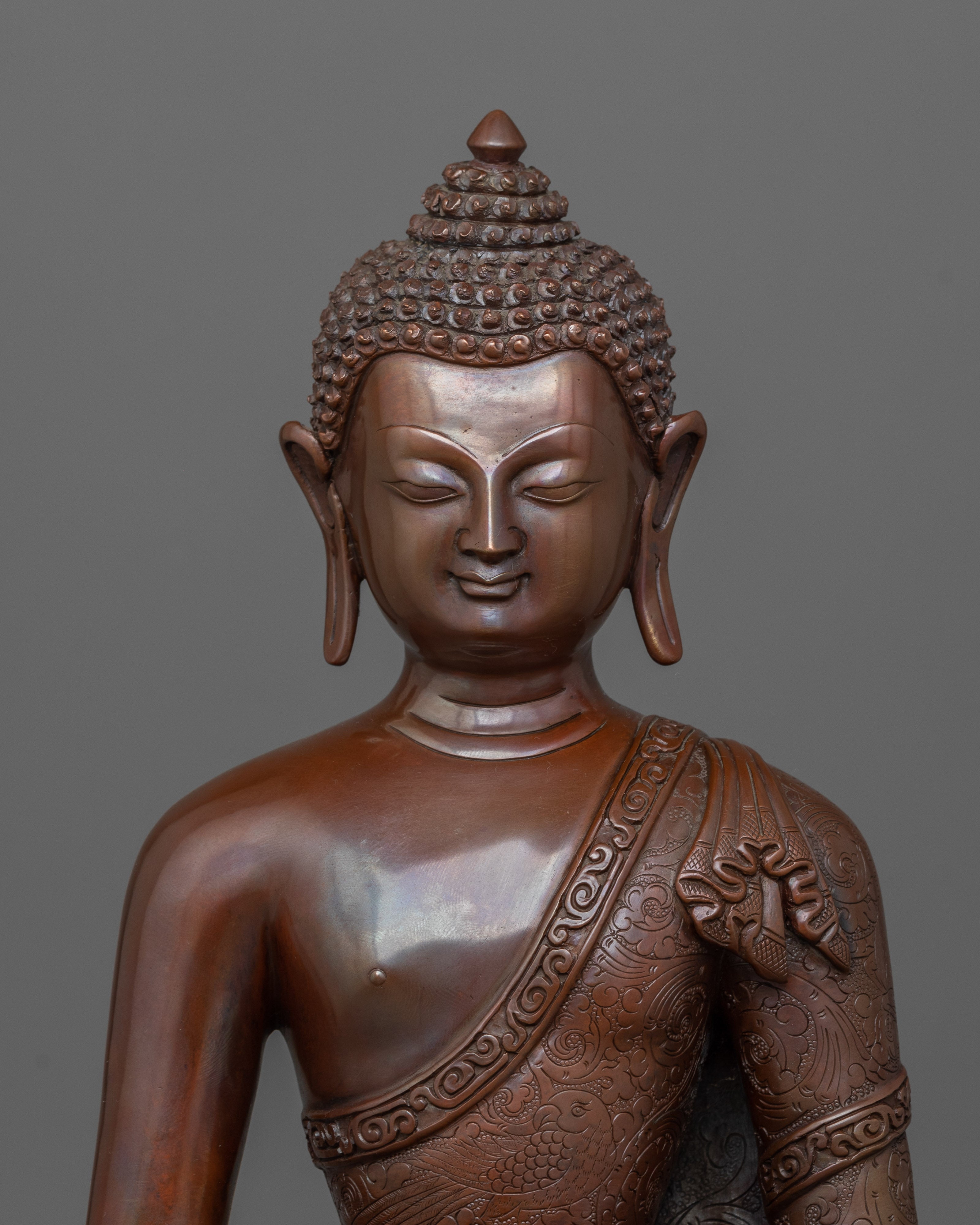 Oxidized 14.2 Inches Amitabha Buddha Statue | Pure Compassion and Enlightenment