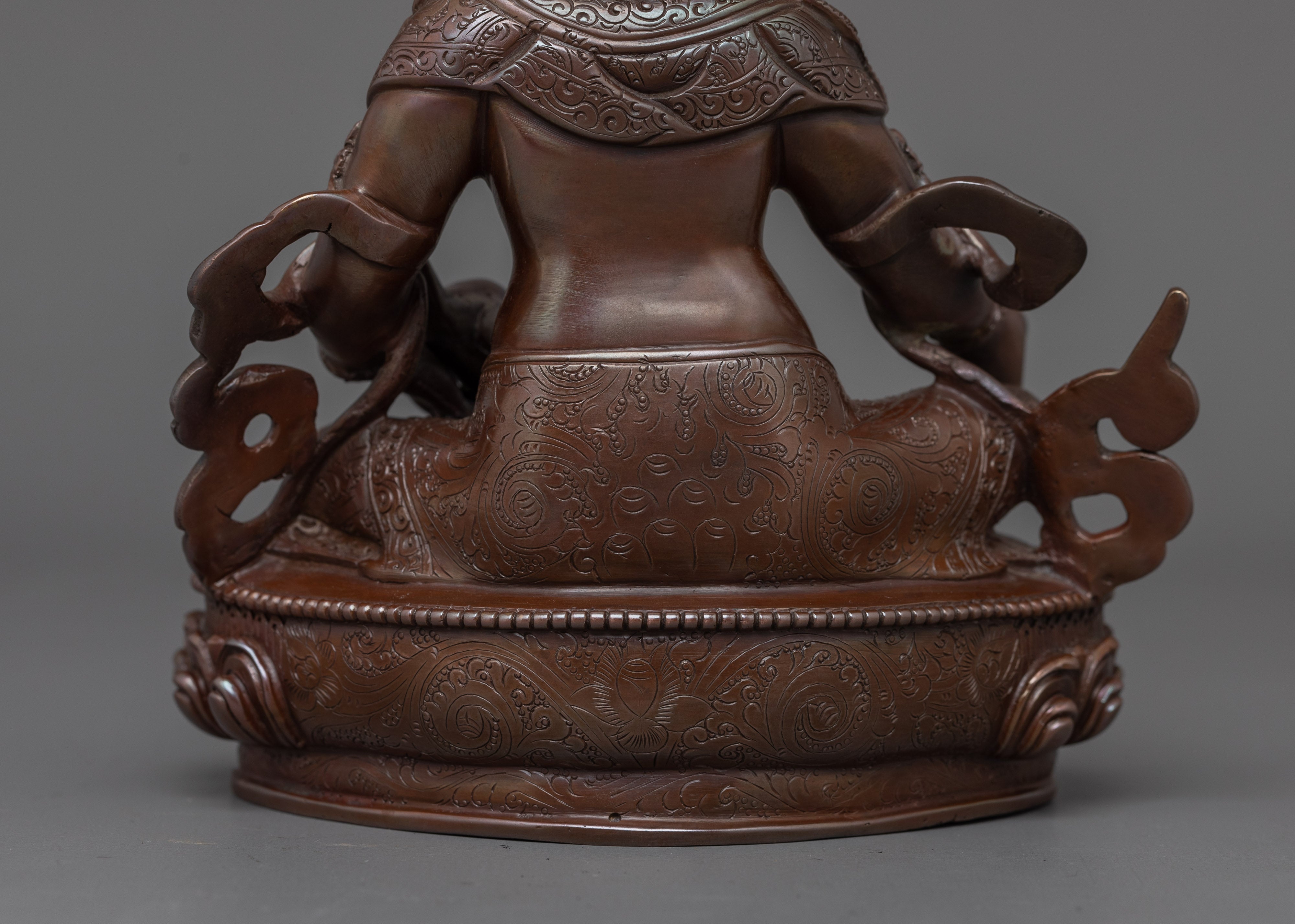 Dzambhala with Oxidized Body Statue | Bring Wealth and Prosperity