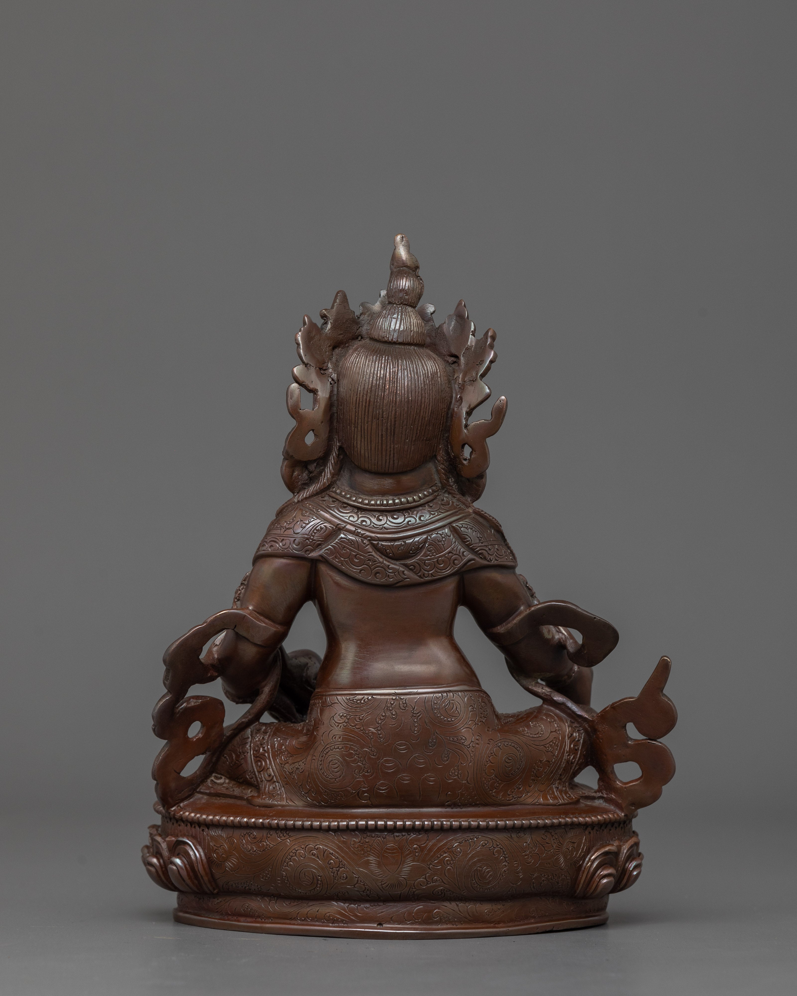 Dzambhala with Oxidized Body Statue | Bring Wealth and Prosperity