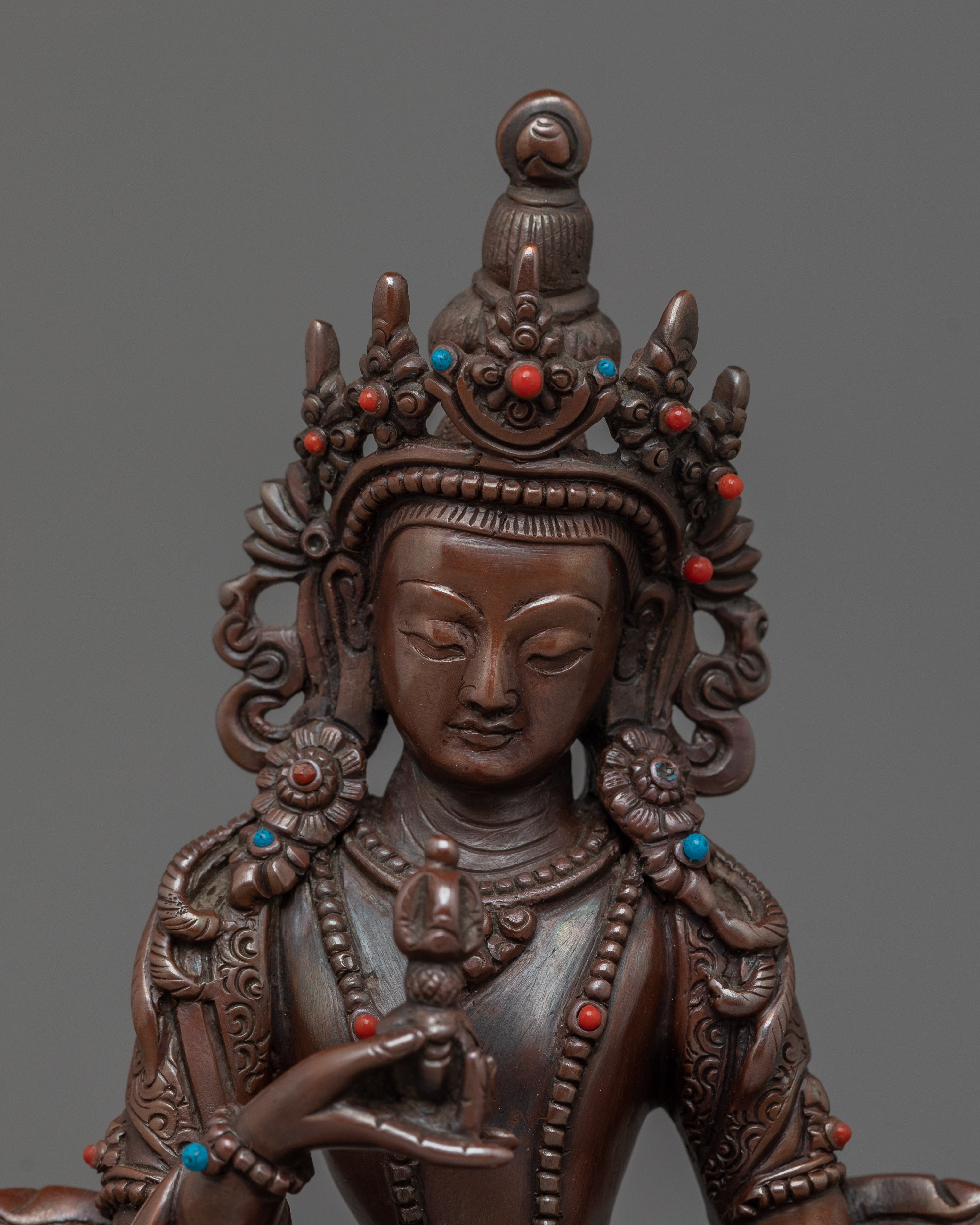 Purification Deity Vajrasattva Sculpture | Embodiment of Purification and Wisdom