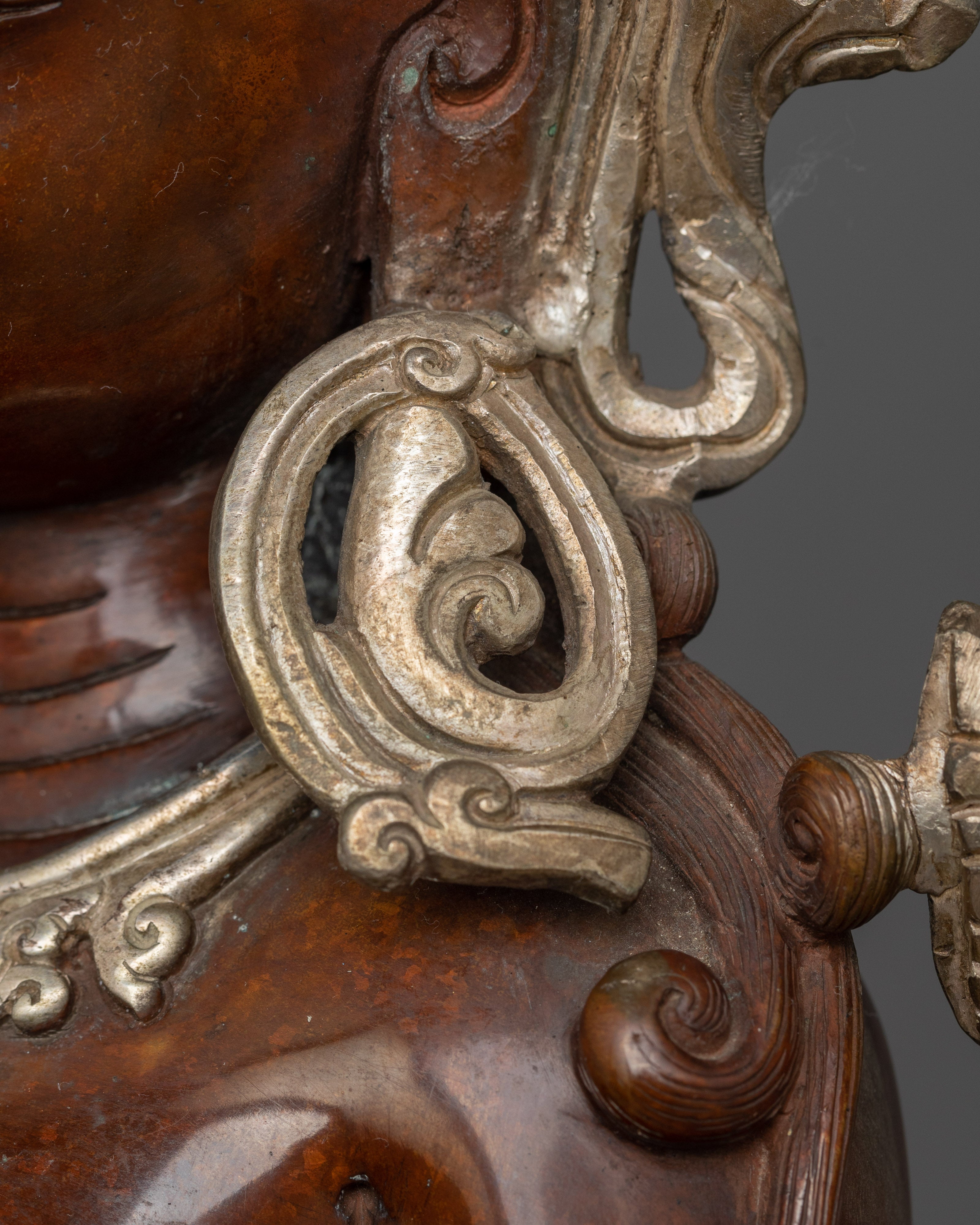 Helping Goddess Green Tara Statue | Silver Plated Mother Goddess