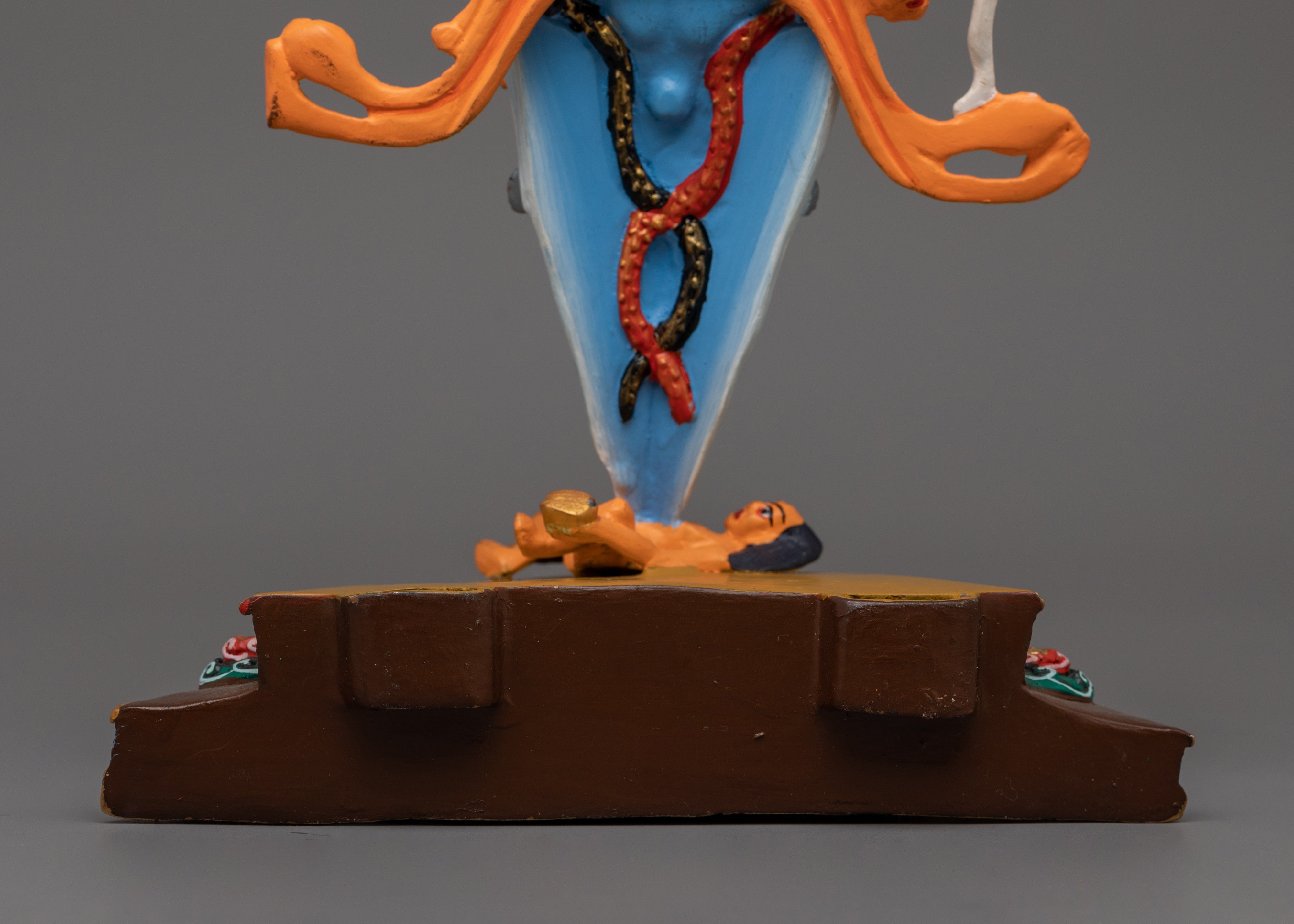 Three Head Guru Dragpo Statue | Beautiful Acrylic Painting