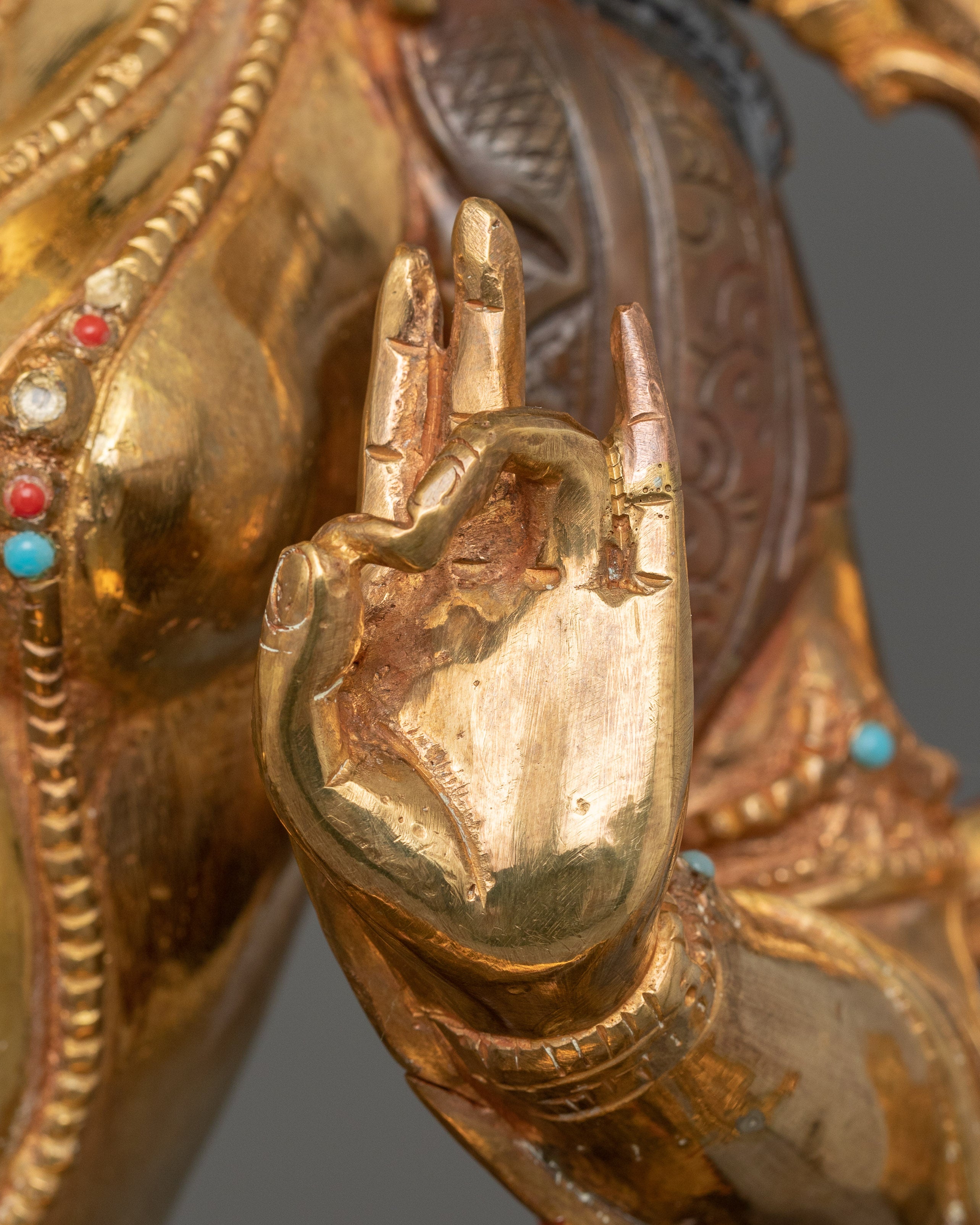 Tibetan Sculpture of Green Tara | Goddess of Compassion and Spiritual Protection