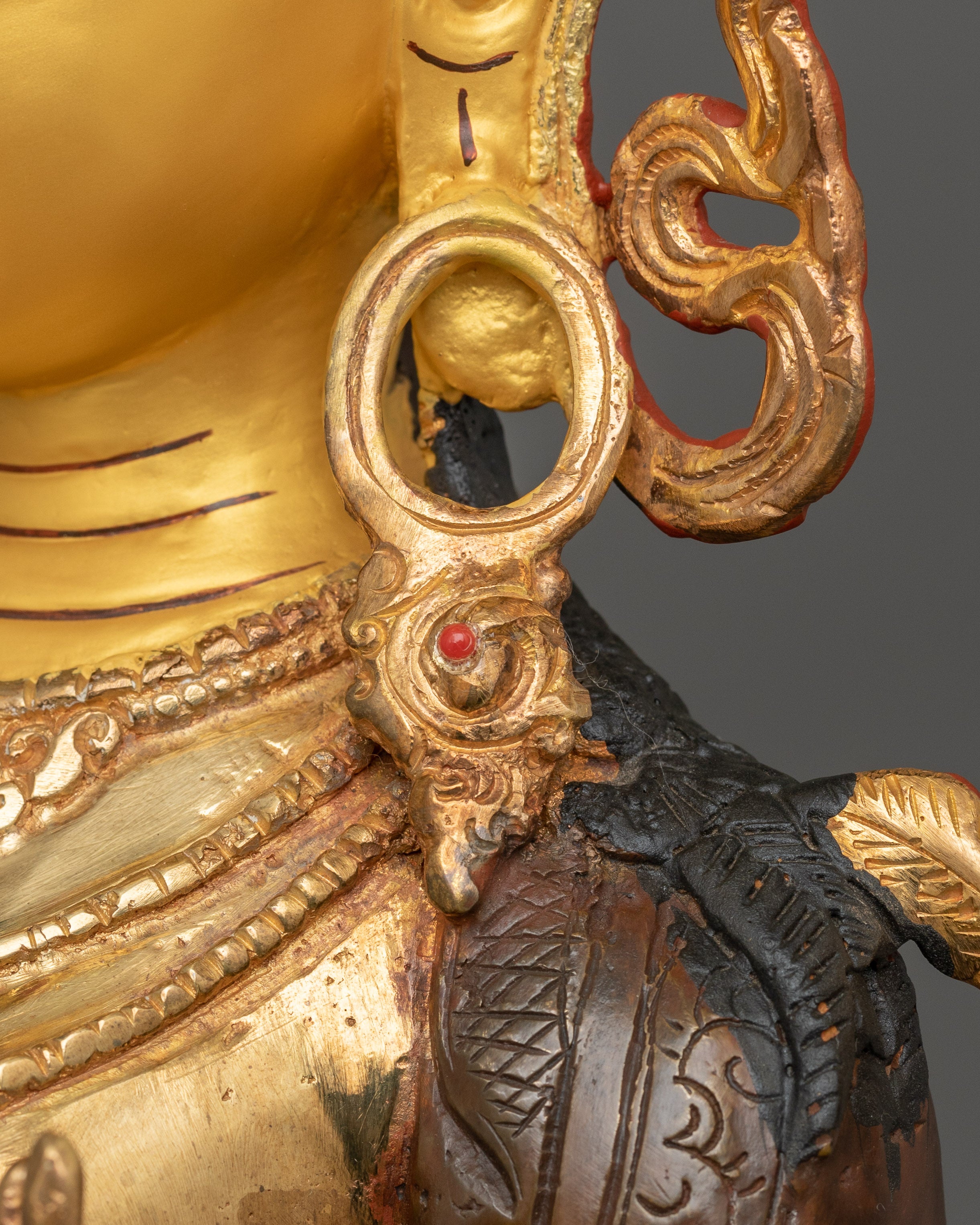 Tibetan Sculpture of Green Tara | Goddess of Compassion and Spiritual Protection