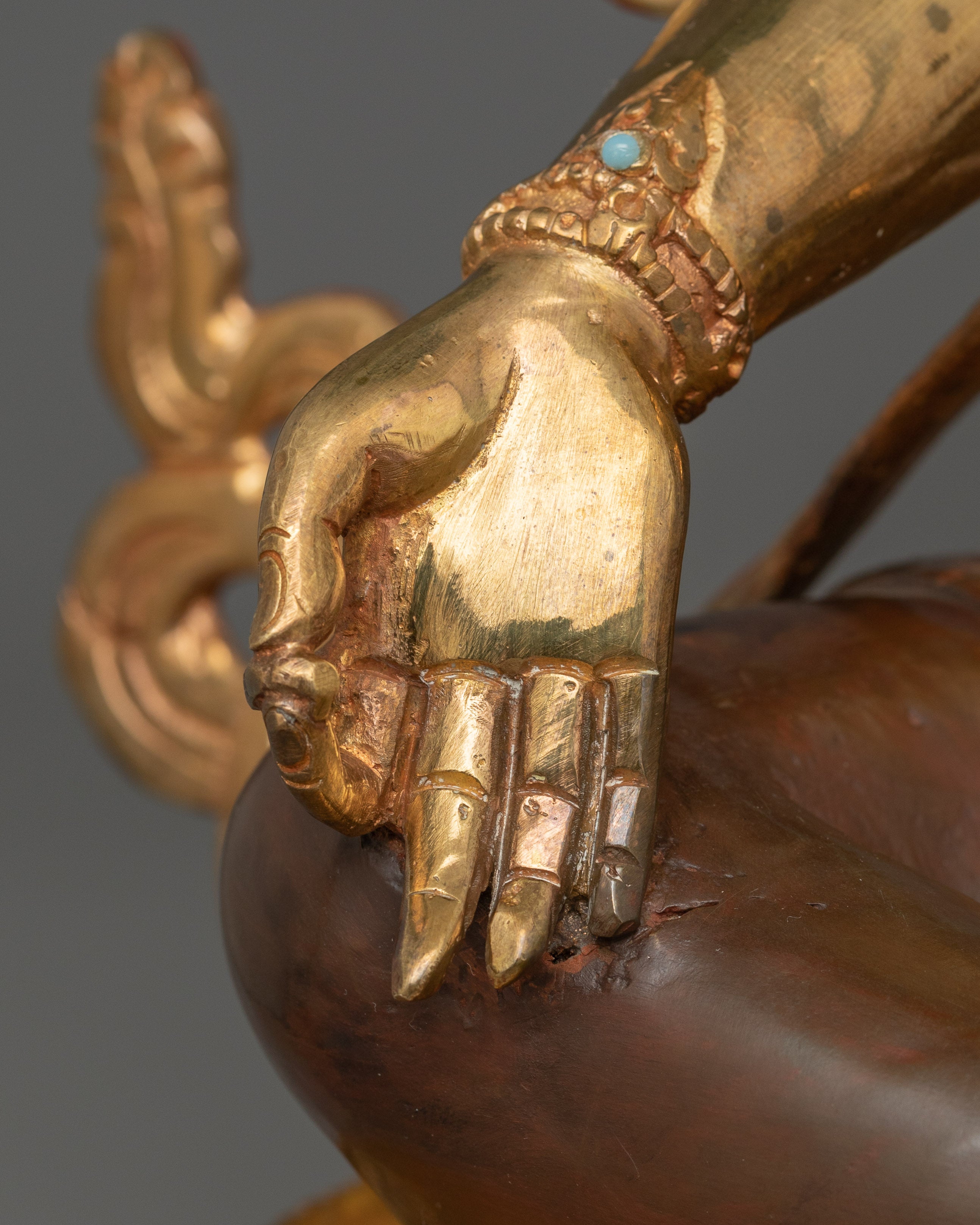 Tibetan Sculpture of Green Tara | Goddess of Compassion and Spiritual Protection