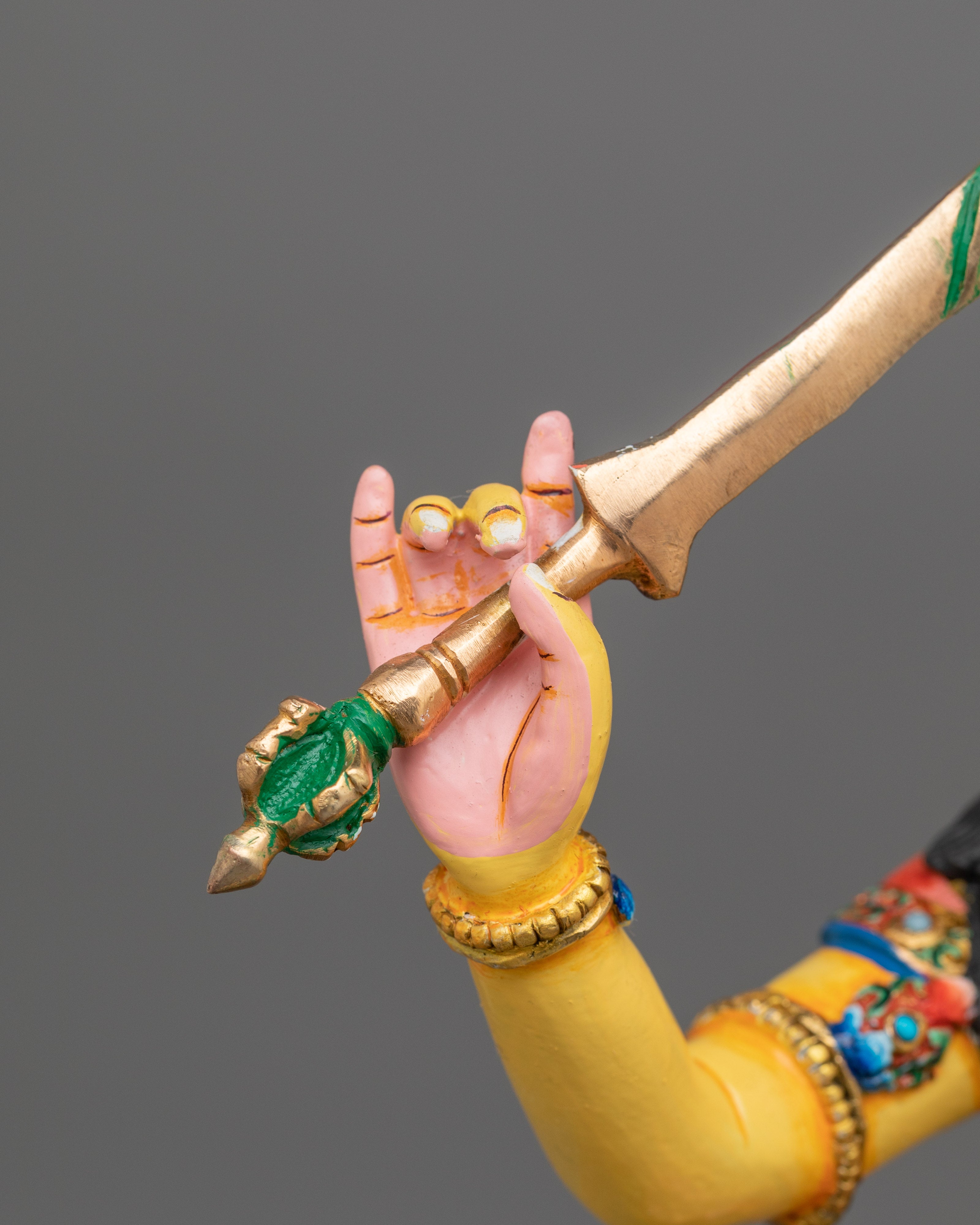 Tibetan Manjushri with Book and Sword Statue | Bodhisattva of Wisdom and Knowledge
