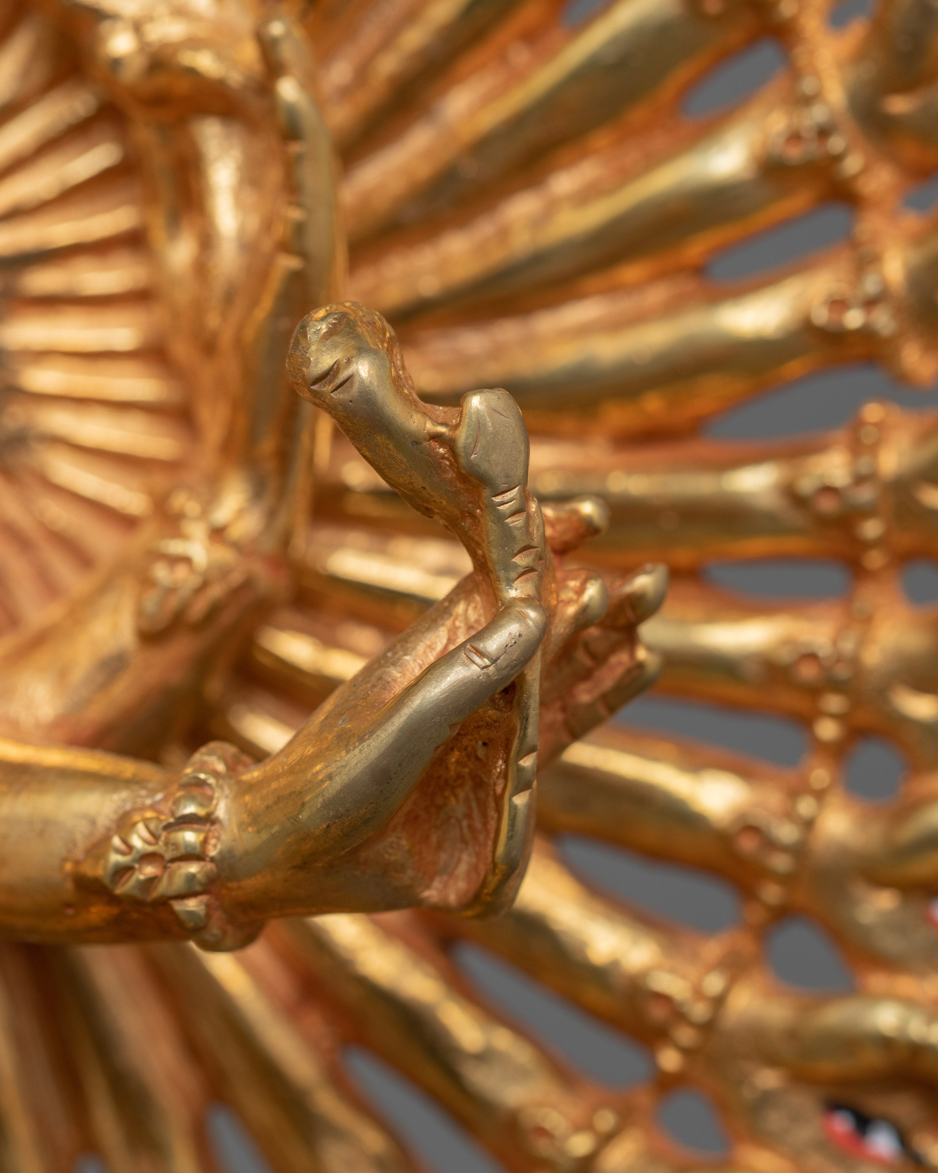 Handmade Figurine of 1000-Armed Chenrezig | The Bodhisattva of Compassion
