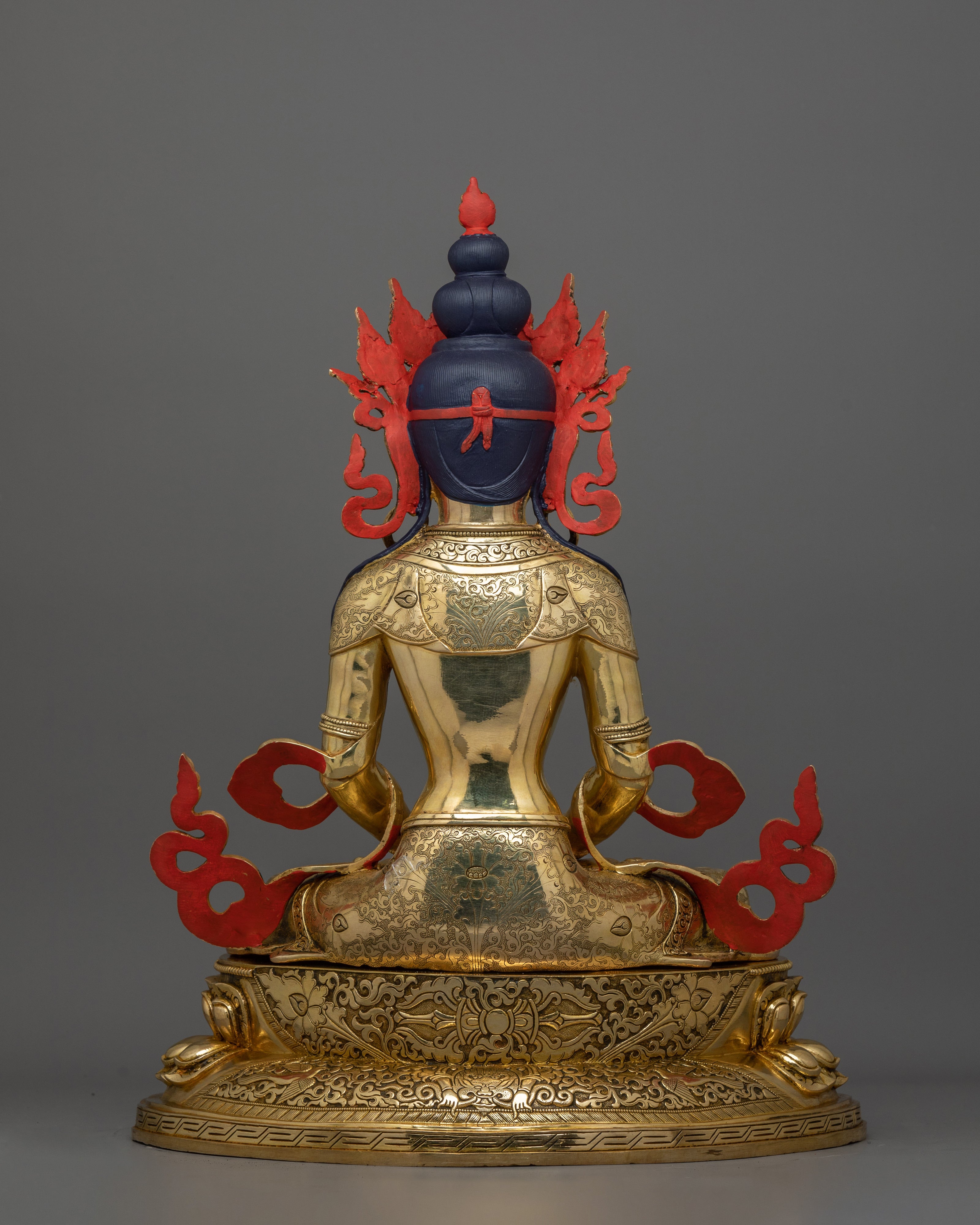Himalayan Figurine of Longevity Deity Amitayus | God of Prosperity and Blessings