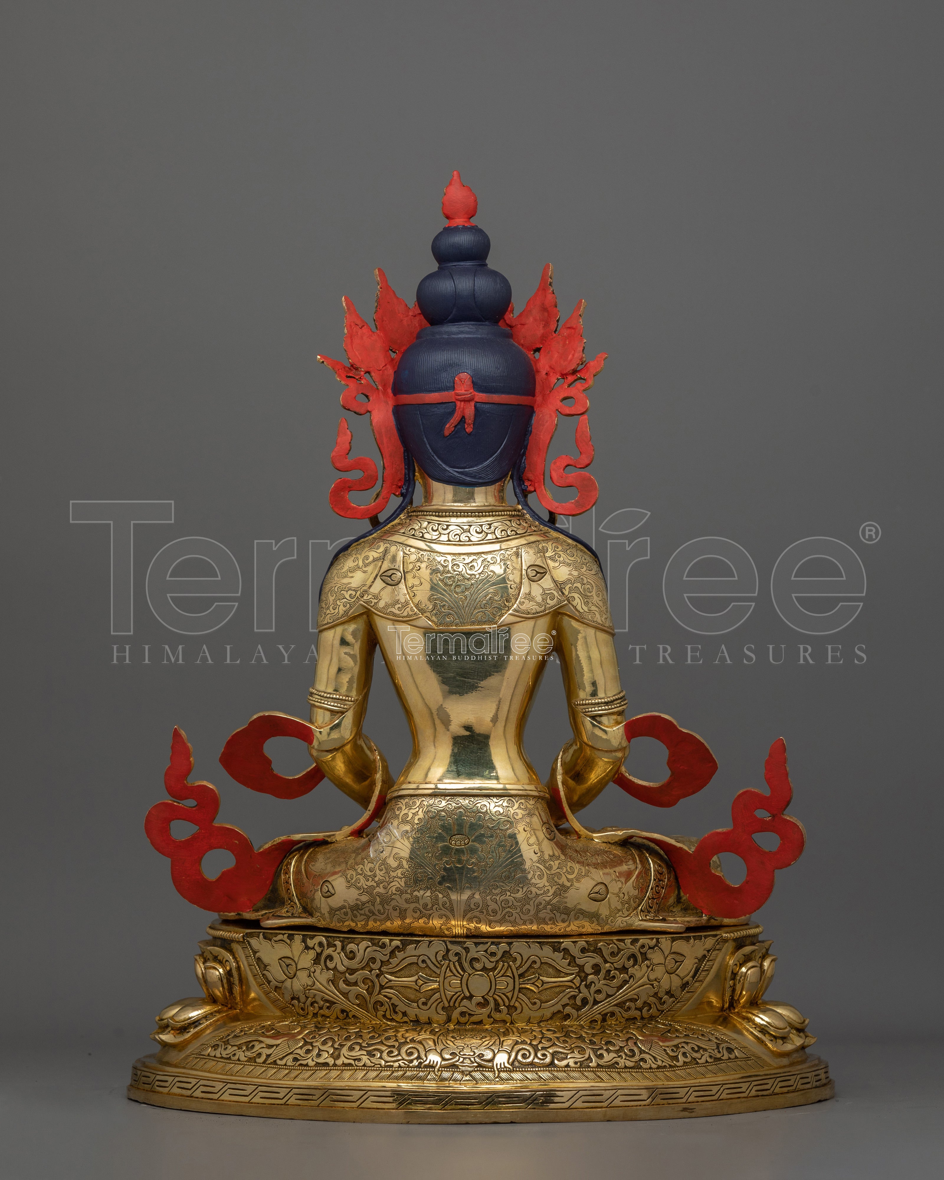 Himalayan Figurine of Longevity Deity Amitayus | God of Prosperity and Blessings