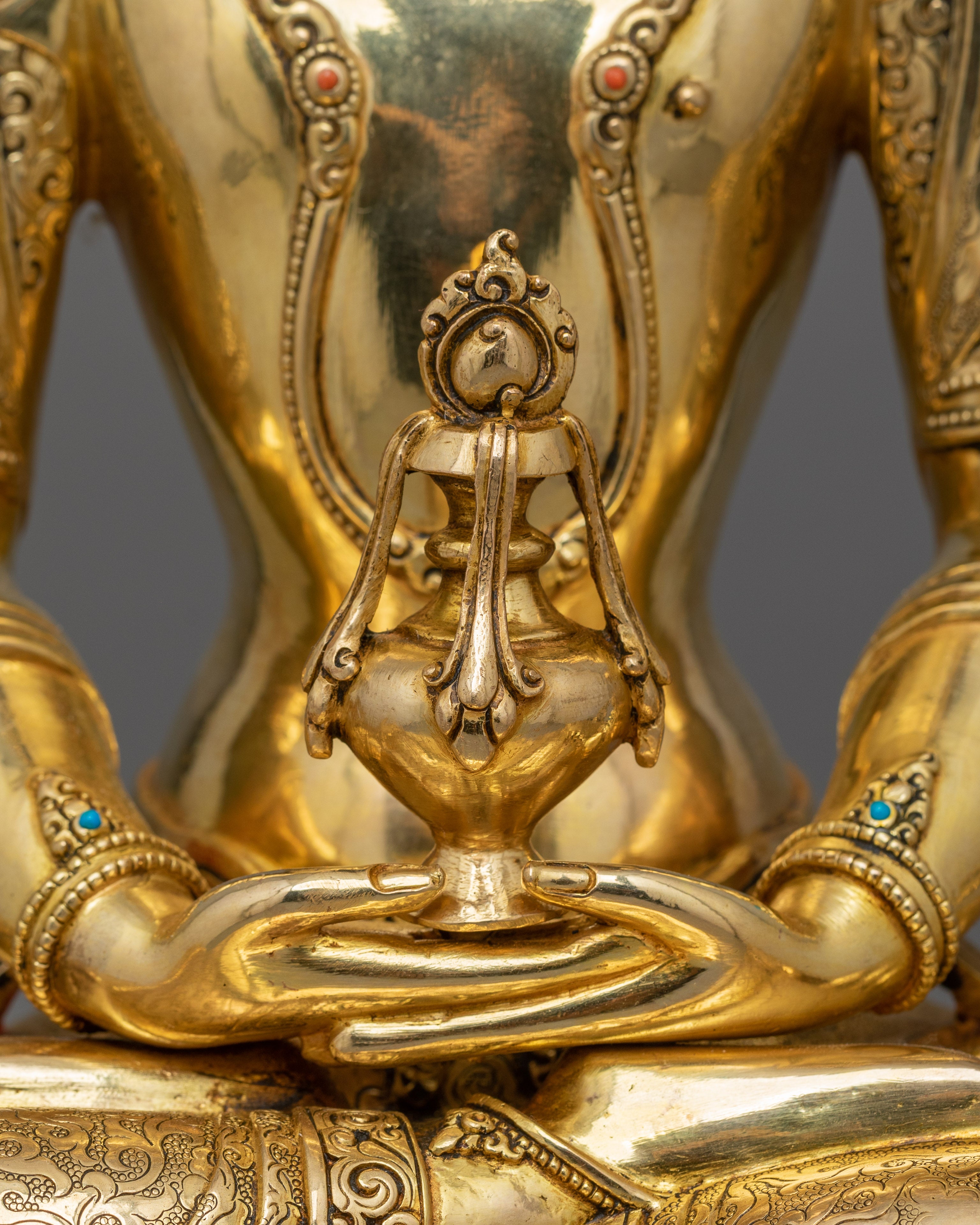 Himalayan Figurine of Longevity Deity Amitayus | God of Prosperity and Blessings