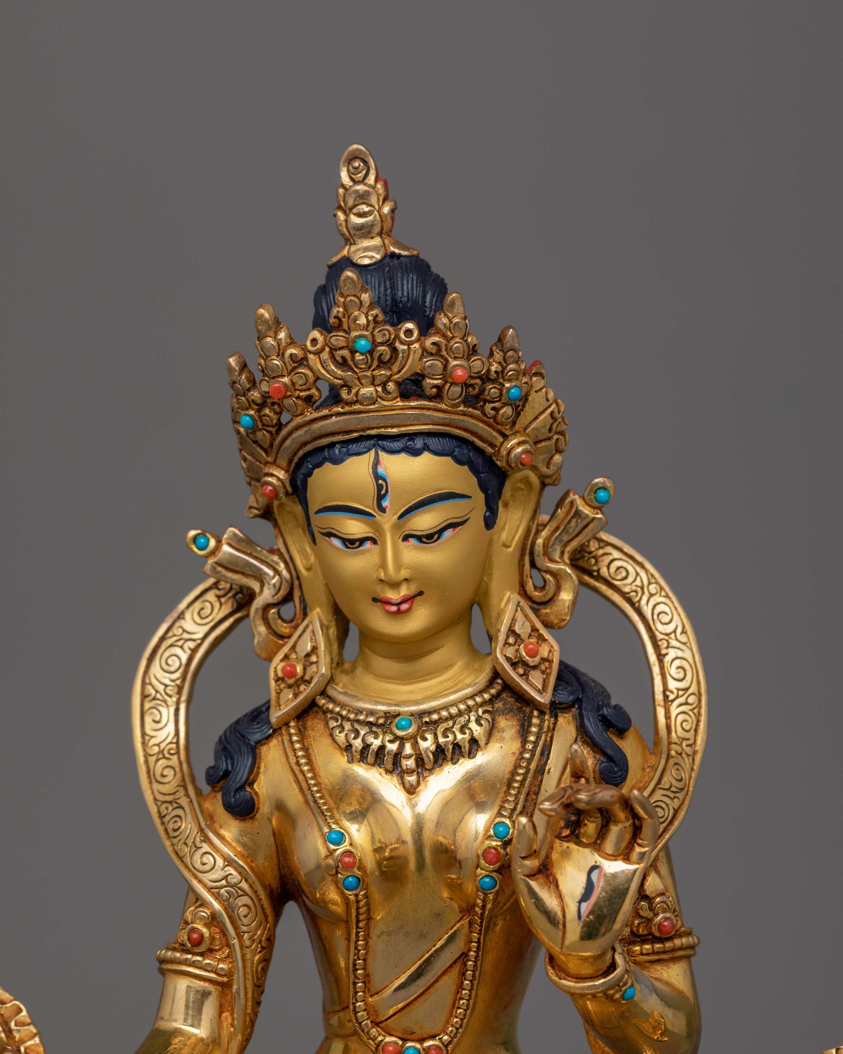 The Guardian of Dharma Dukar Statue | Tibetan Protector of Spiritual Path