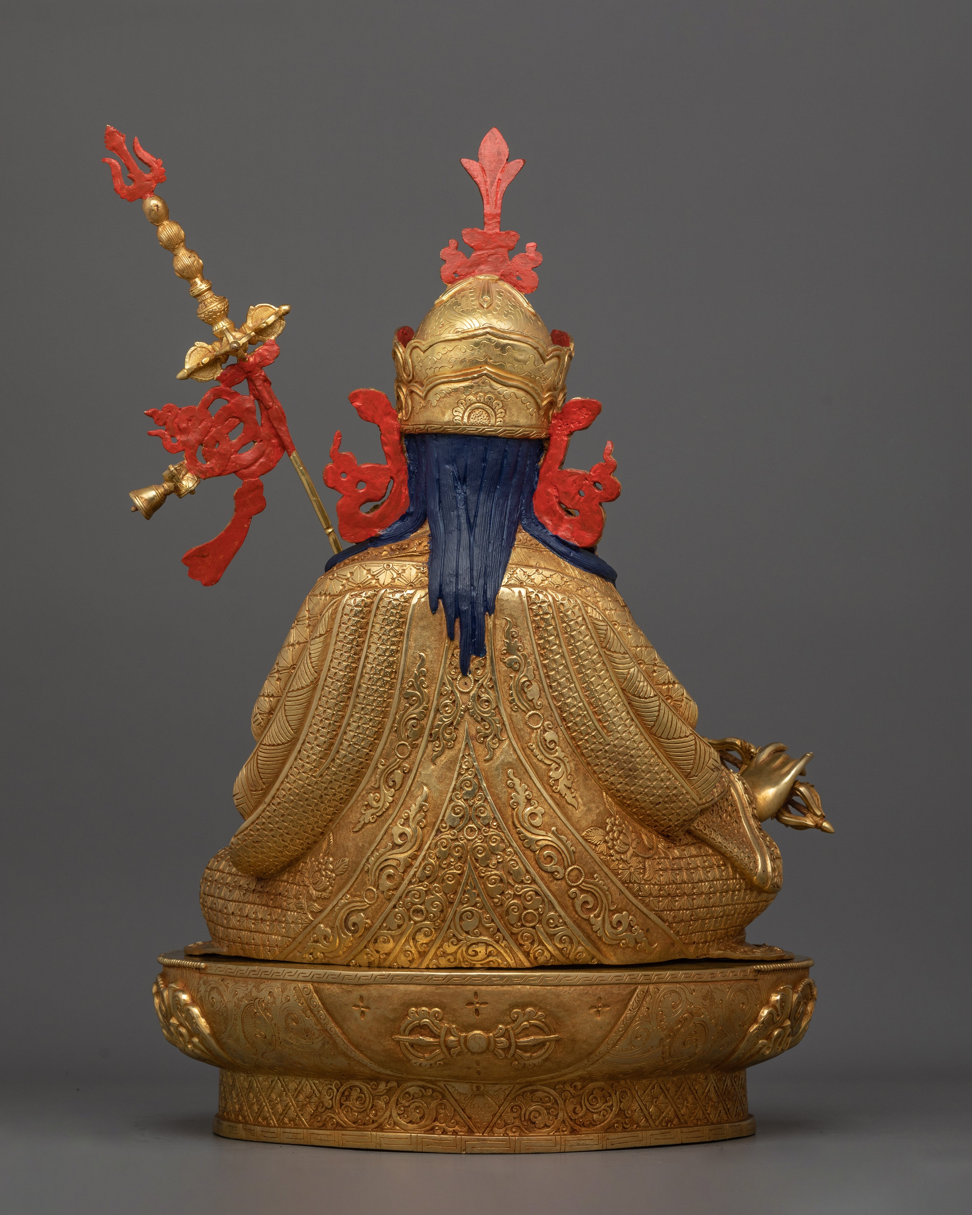 Enlightened Padmasambhava Sculpture | The Lotus-Born Tantric Master