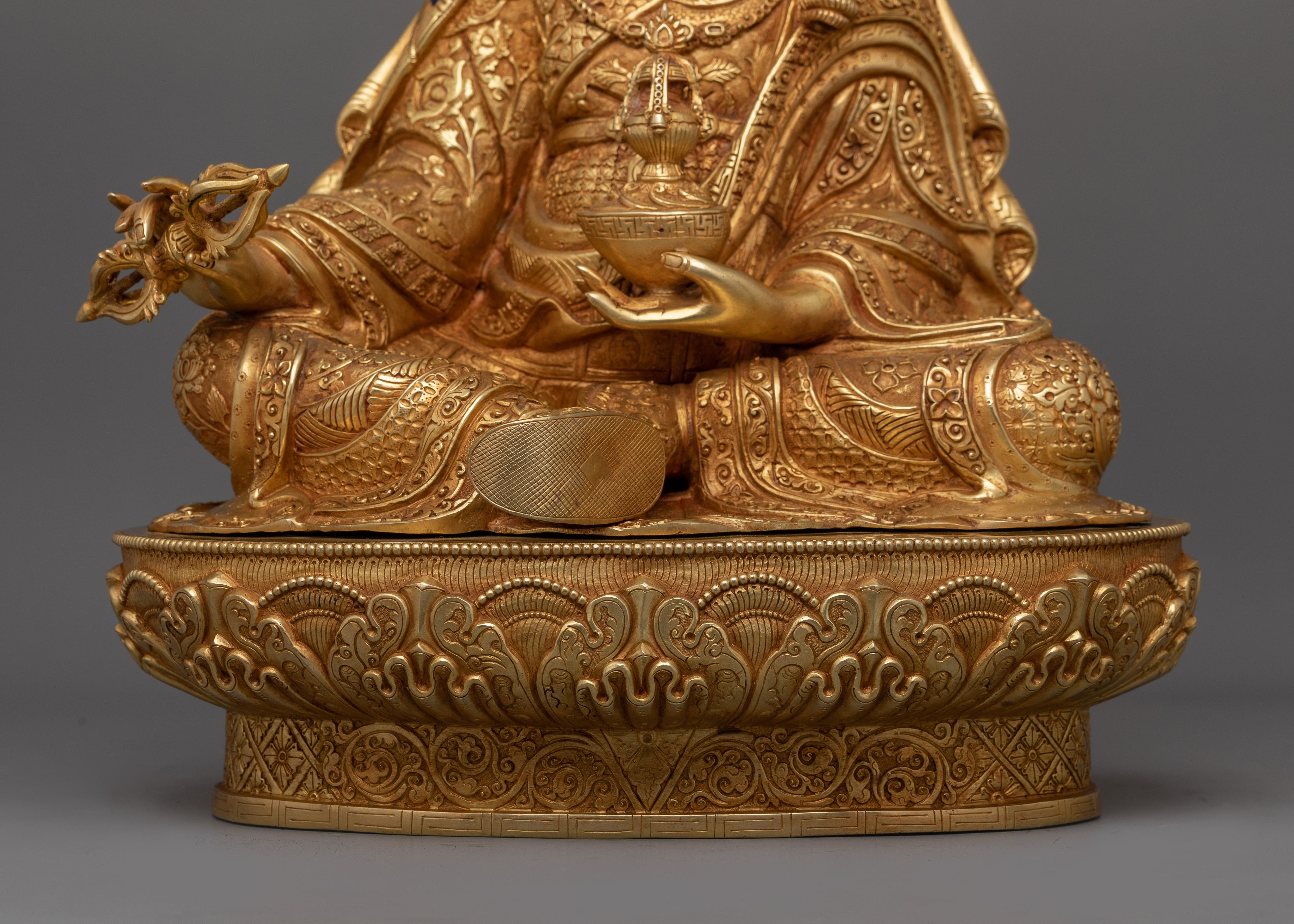 Enlightened Padmasambhava Sculpture | The Lotus-Born Tantric Master