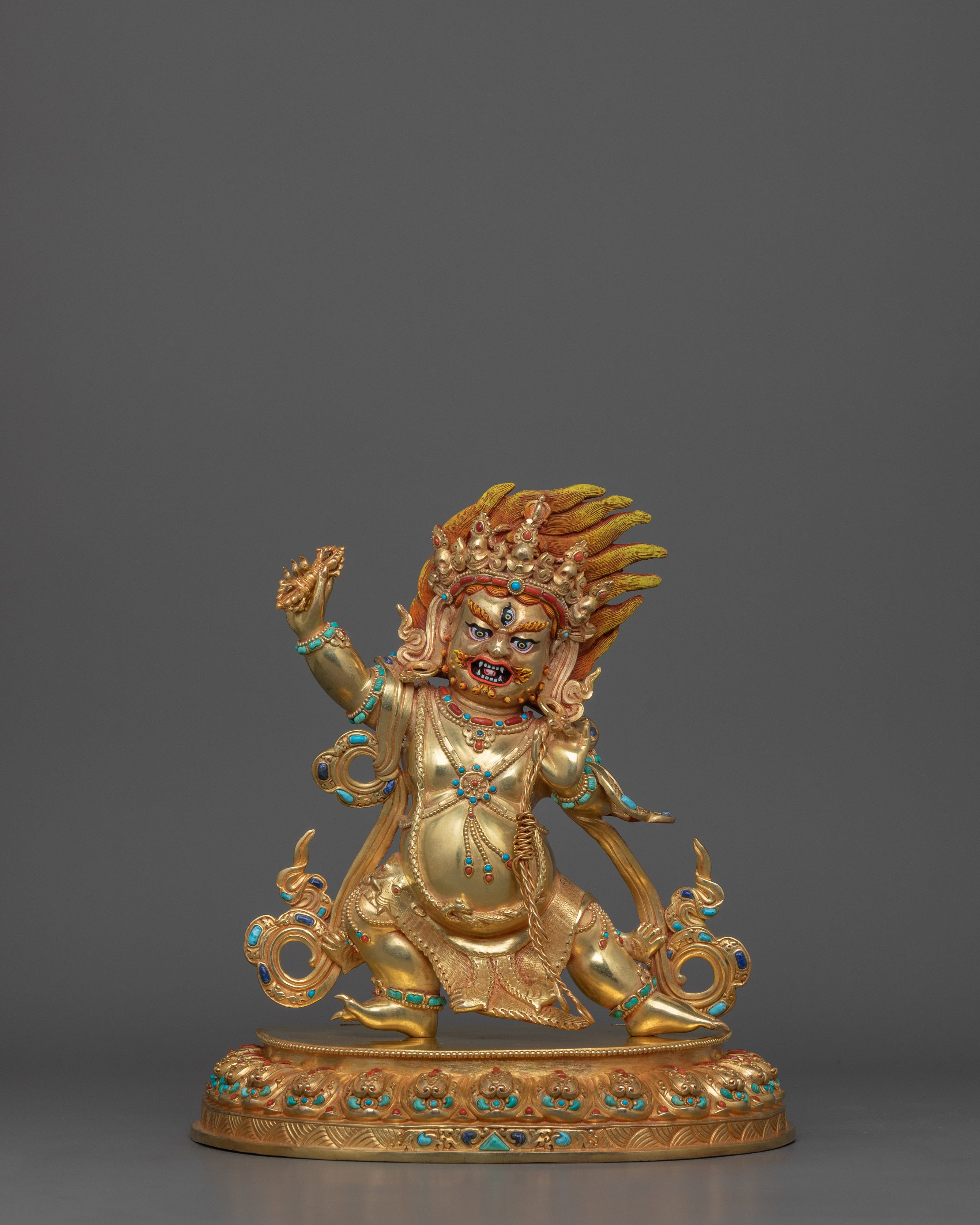 Three Eyes Deity Vajrapani Statue | Also known as Holder of The Thunderbolt