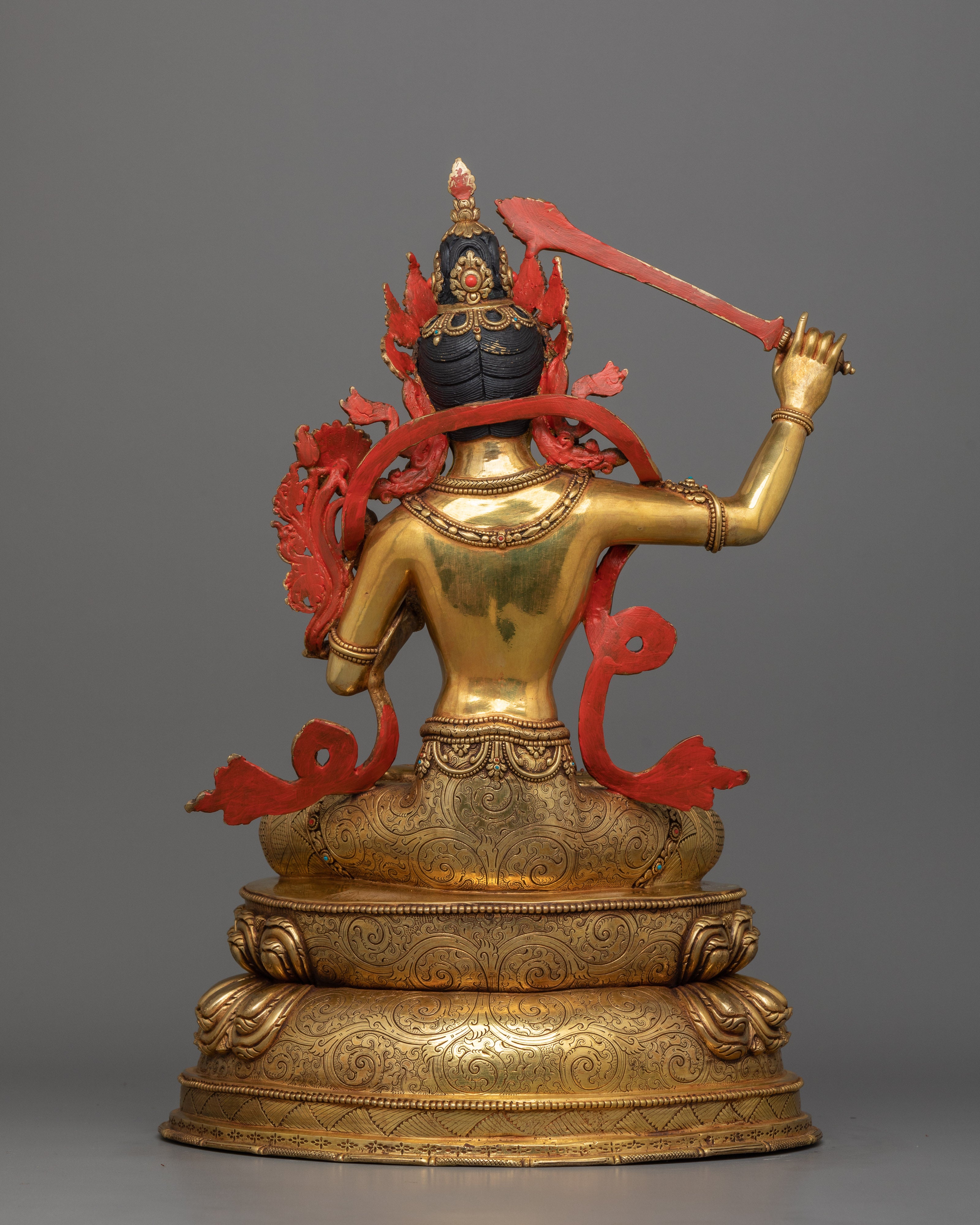 Tibetan Deity Manjughosa Sculpture | God of Wisdom, Knowledge and Enlightenment