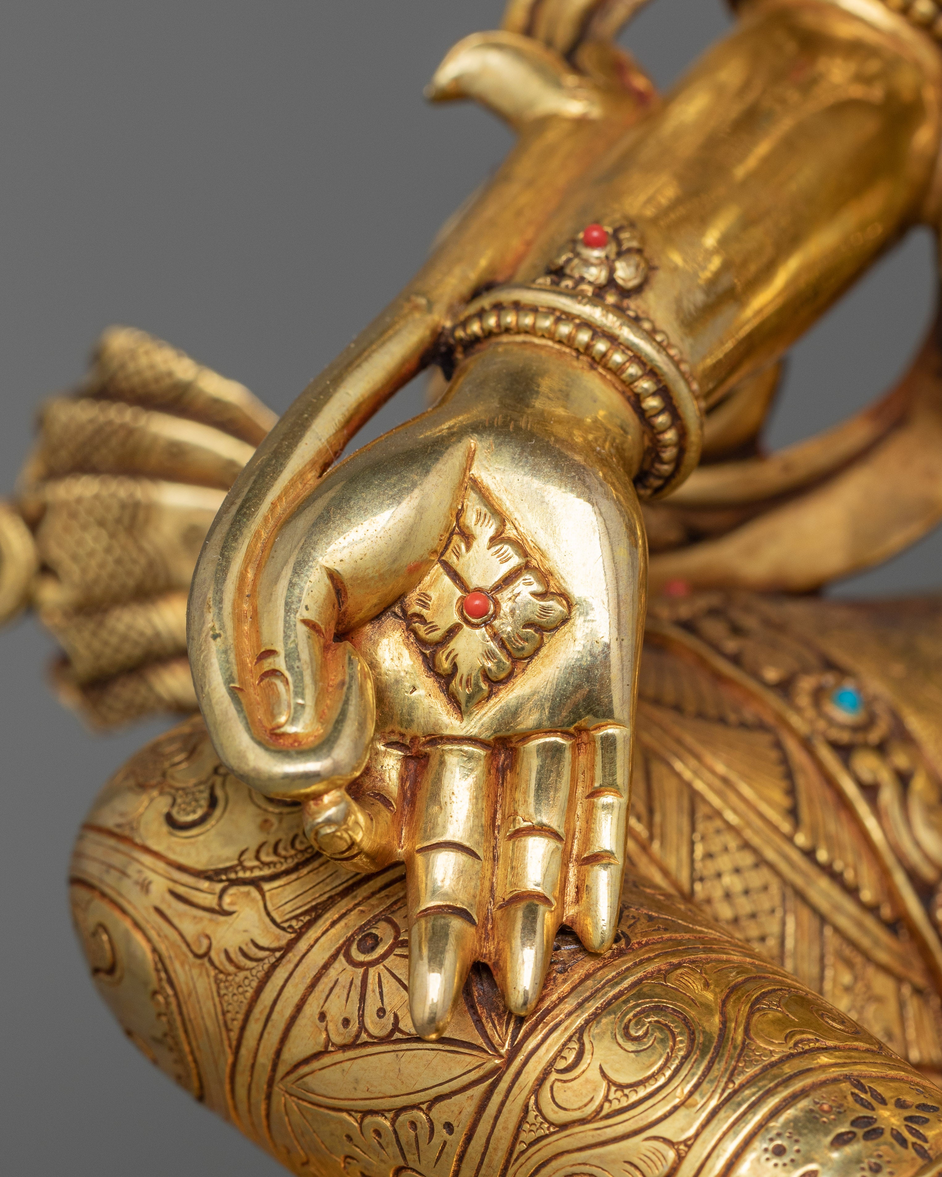 Green Tara Himalayan Statue | Himalayan Spiritual Artwork