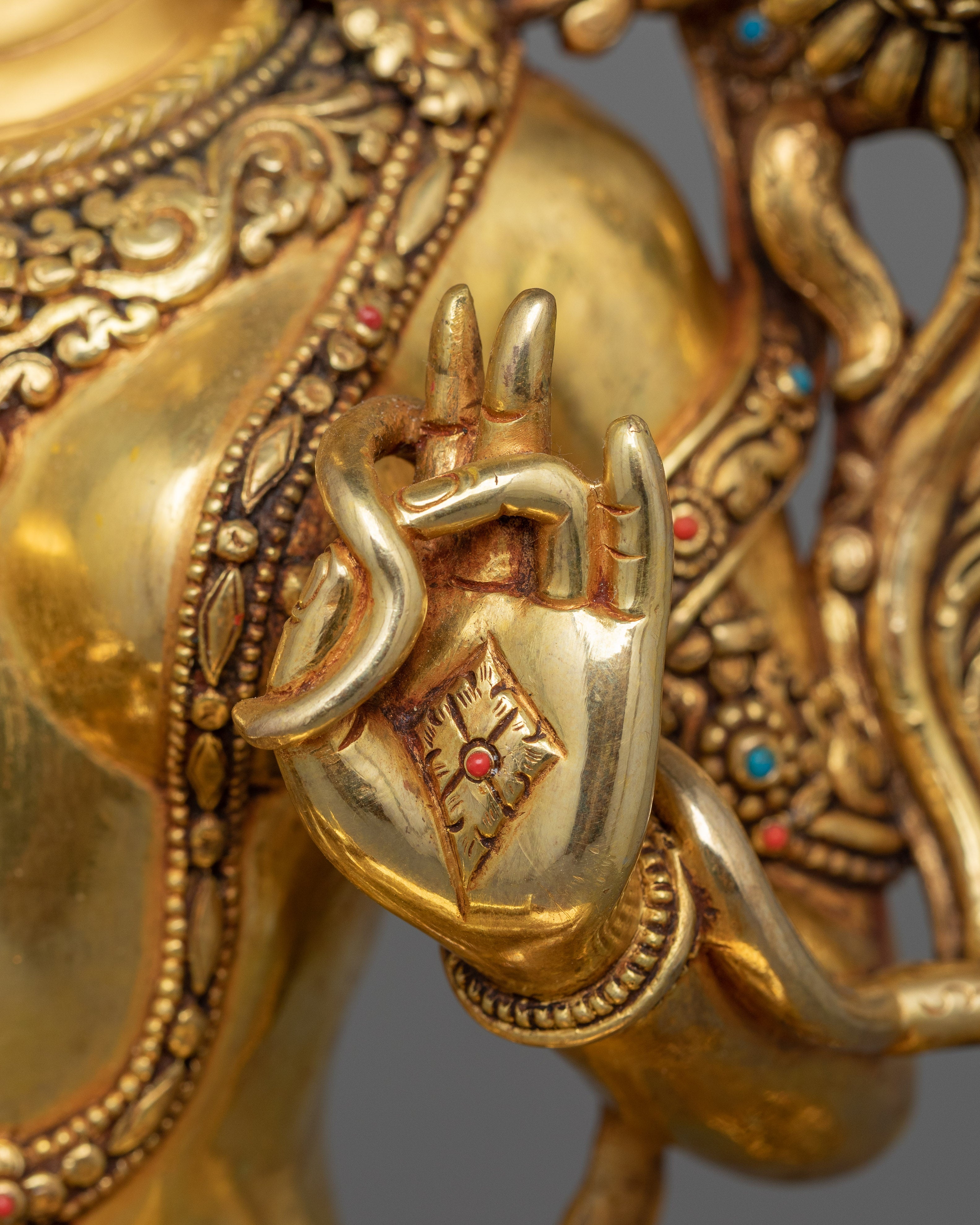 Green Tara Himalayan Statue | Himalayan Spiritual Artwork