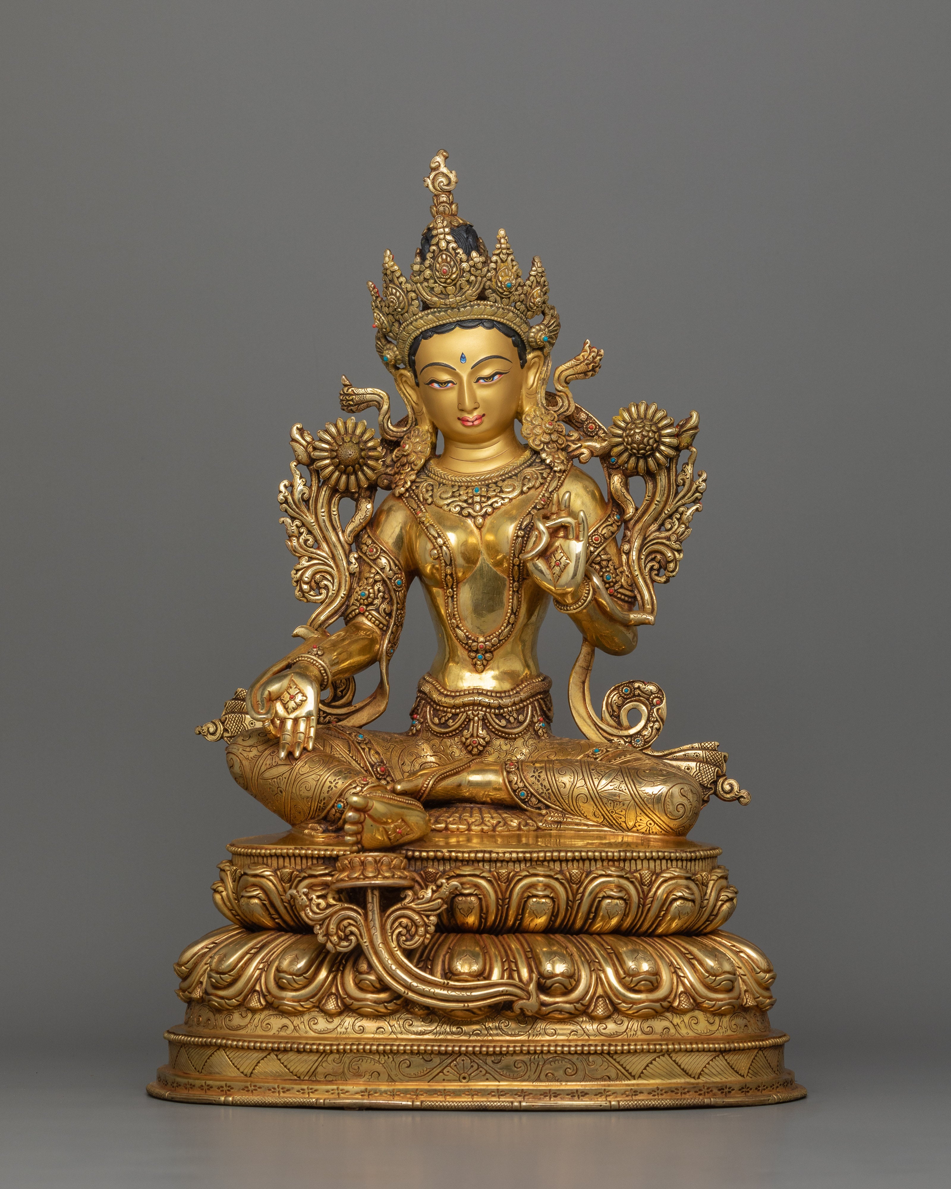 Beautiful Five Bodhisattva Set Statue | Historical Five Buddha at one Frame
