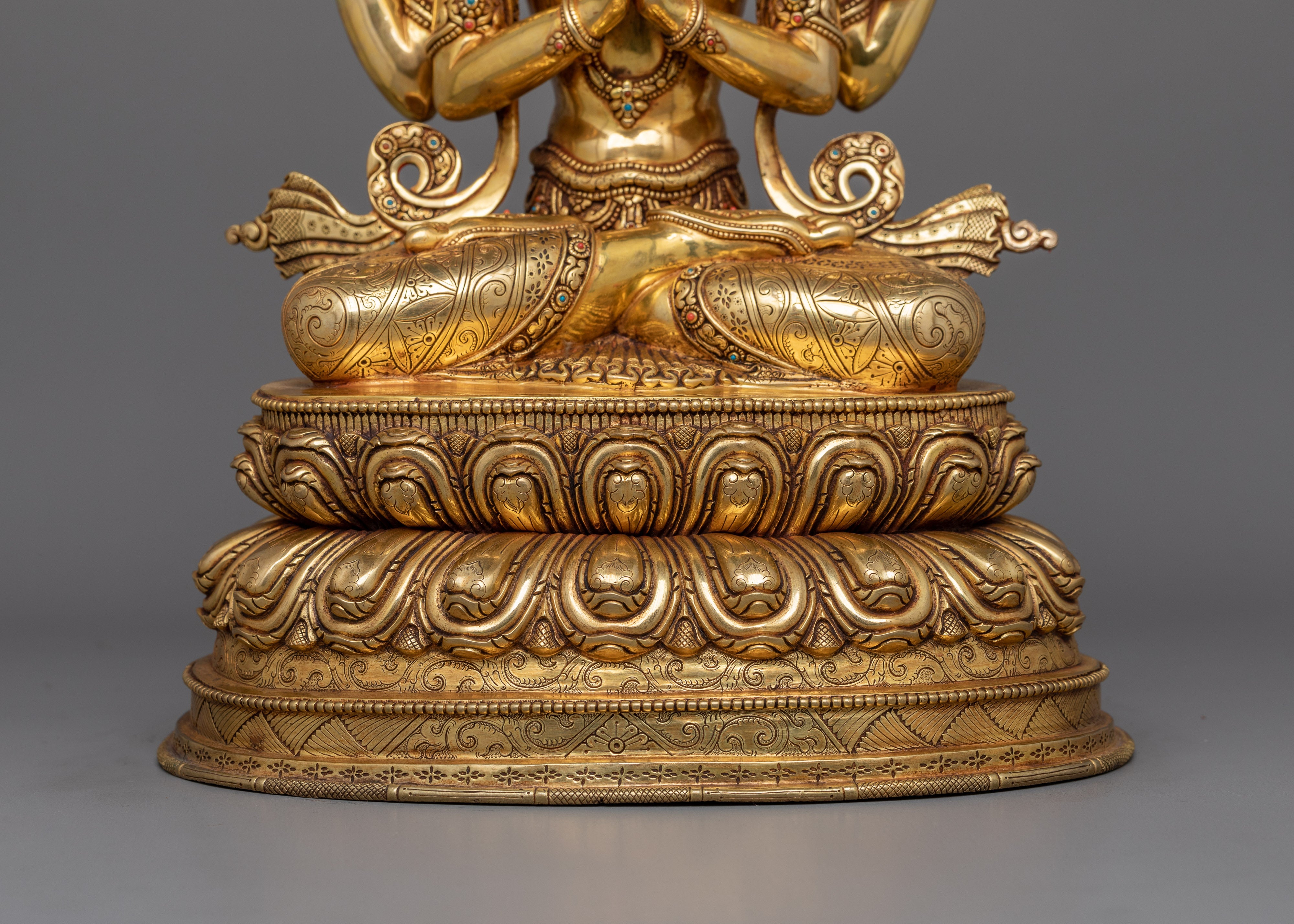 Handmade Figurine of Chenrezig | Bodhisattva of Compassion and Spiritual Protection