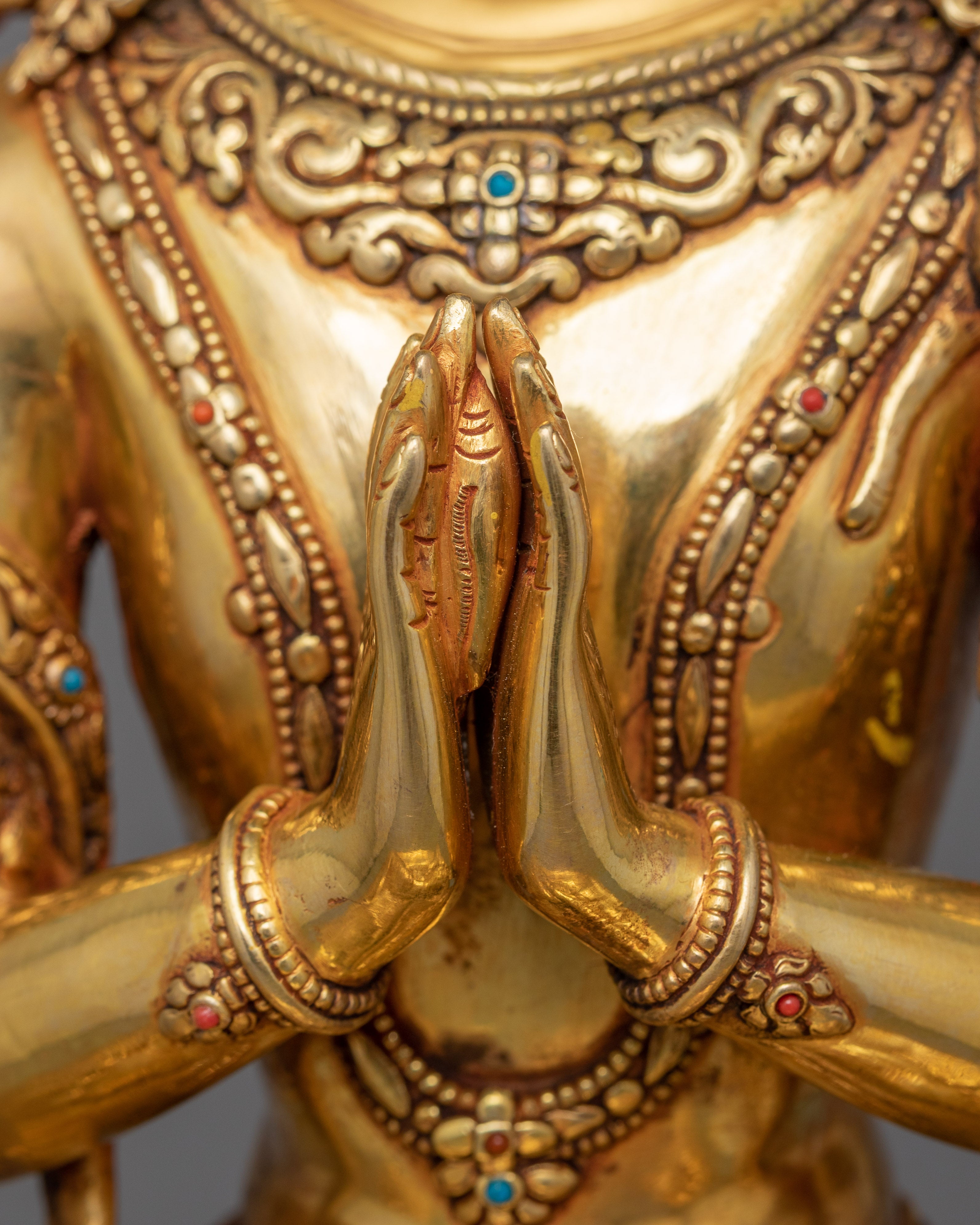 Handmade Figurine of Chenrezig | Bodhisattva of Compassion and Spiritual Protection