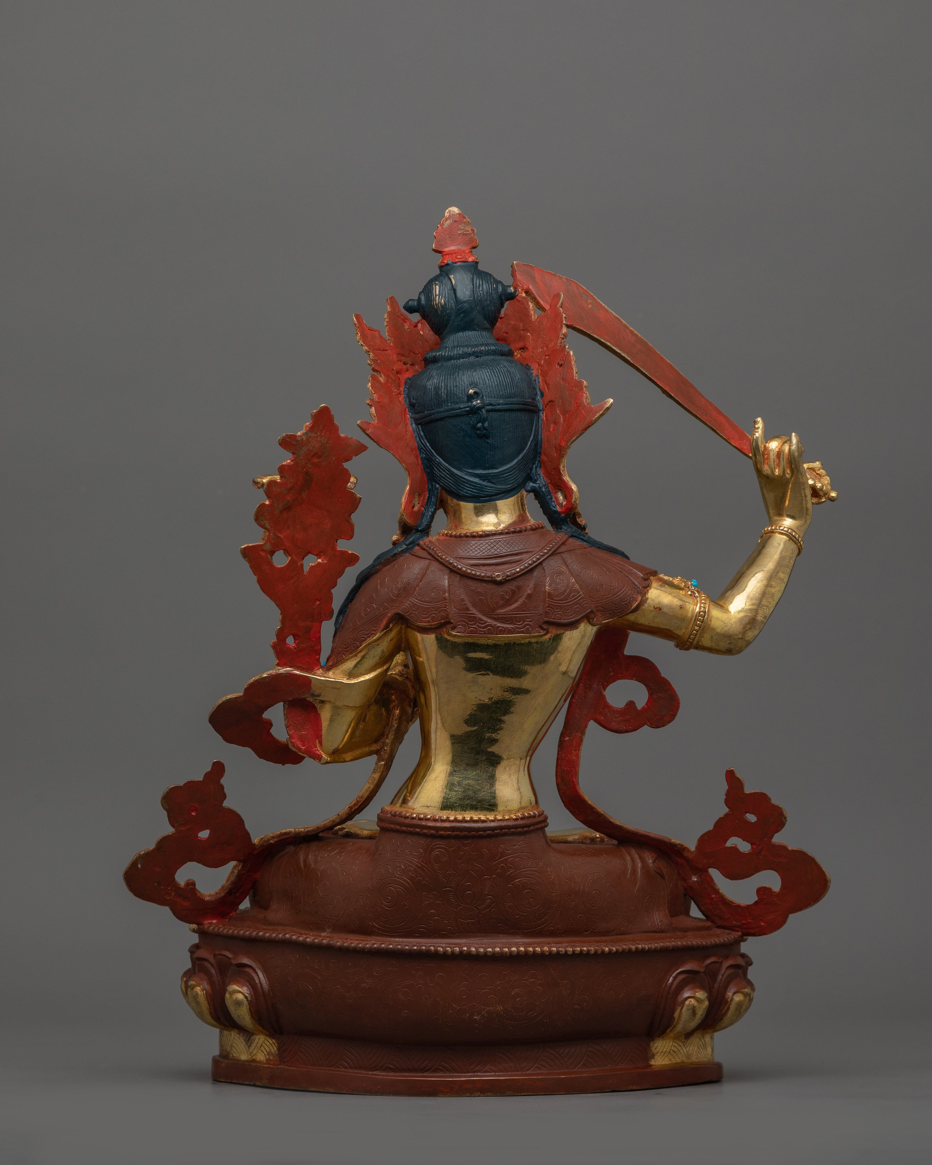 Historical Wisdom Deity Manjushri Statue | Enlightened Protector of Knowledge