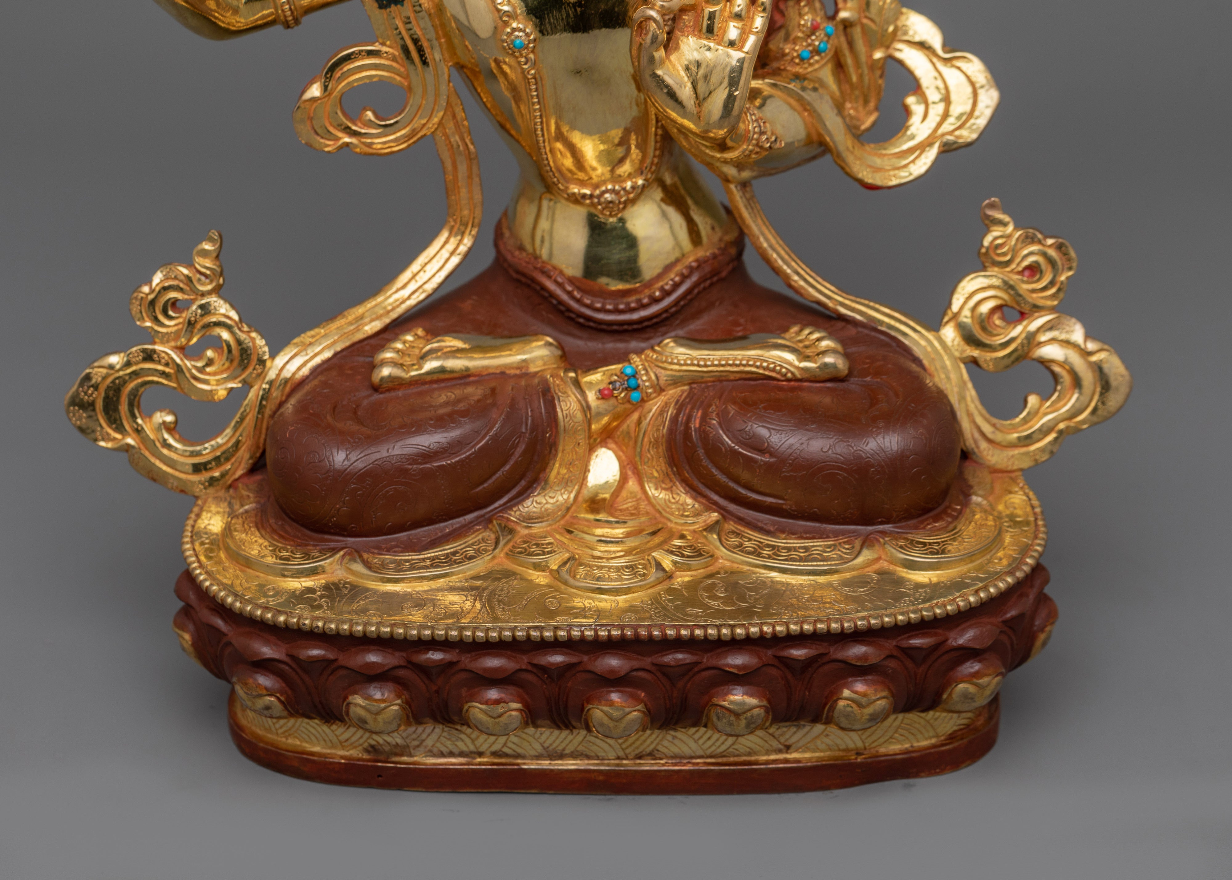 Historical Wisdom Deity Manjushri Statue | Enlightened Protector of Knowledge