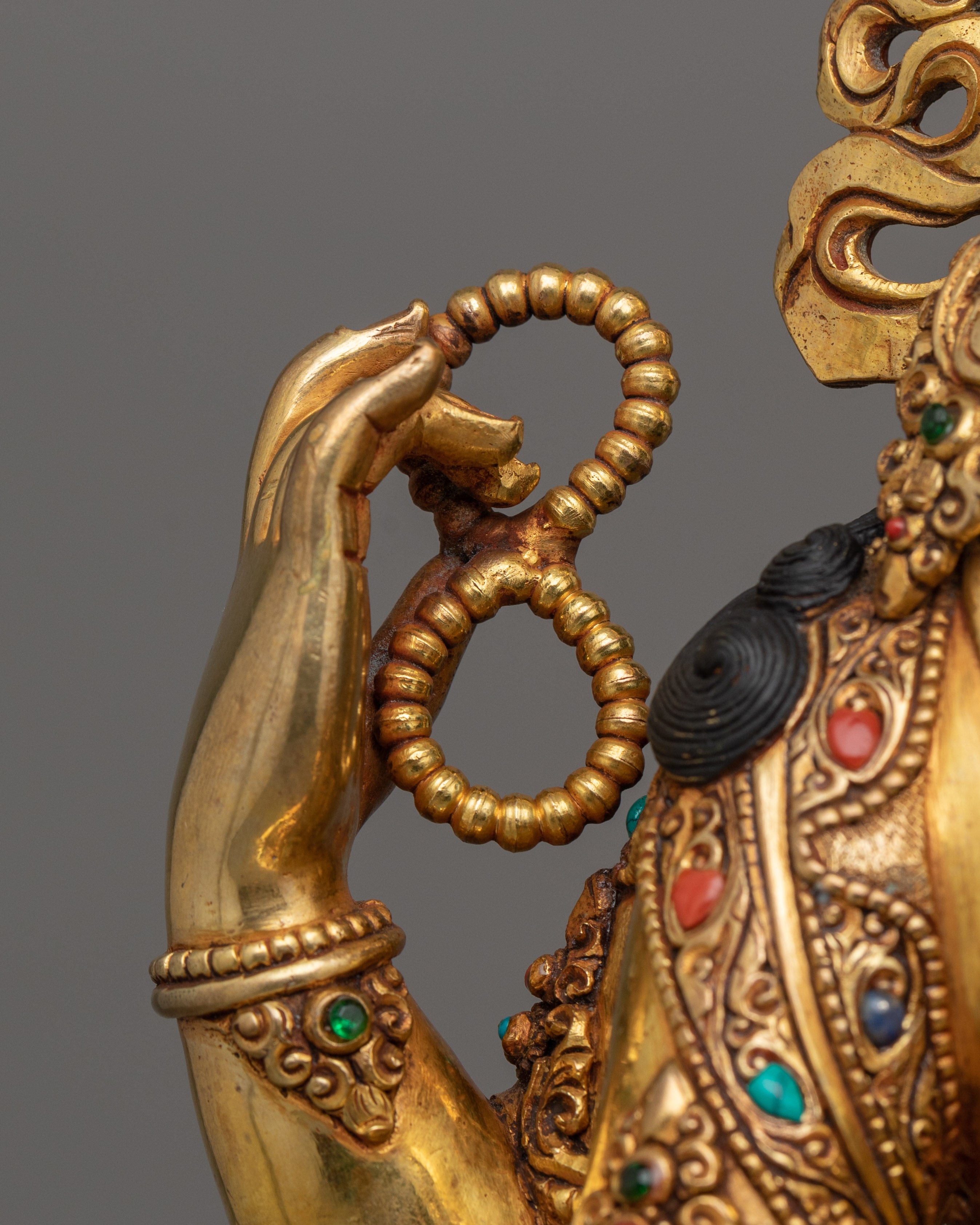 Bodhisattva Chenrezig 14.6 Inches Statue | Four Armed Avalokiteshvara Sculpture