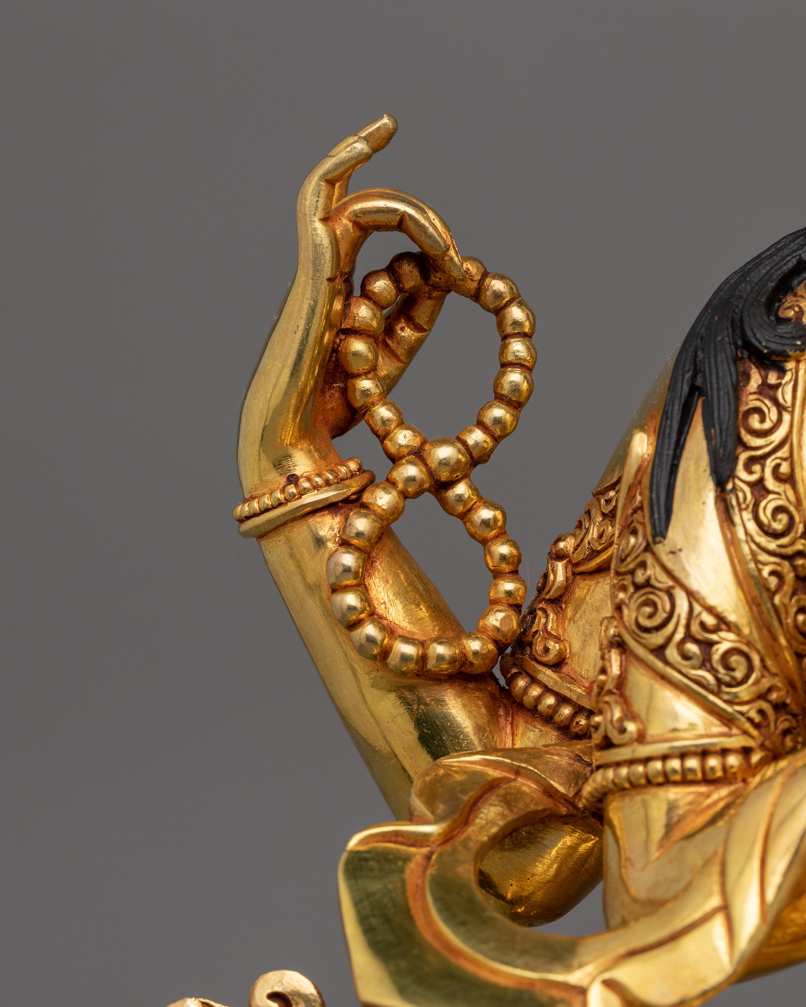 Bodhisattva of Compassion Chenresig Sculpture | Traditional Nepalese Artwork