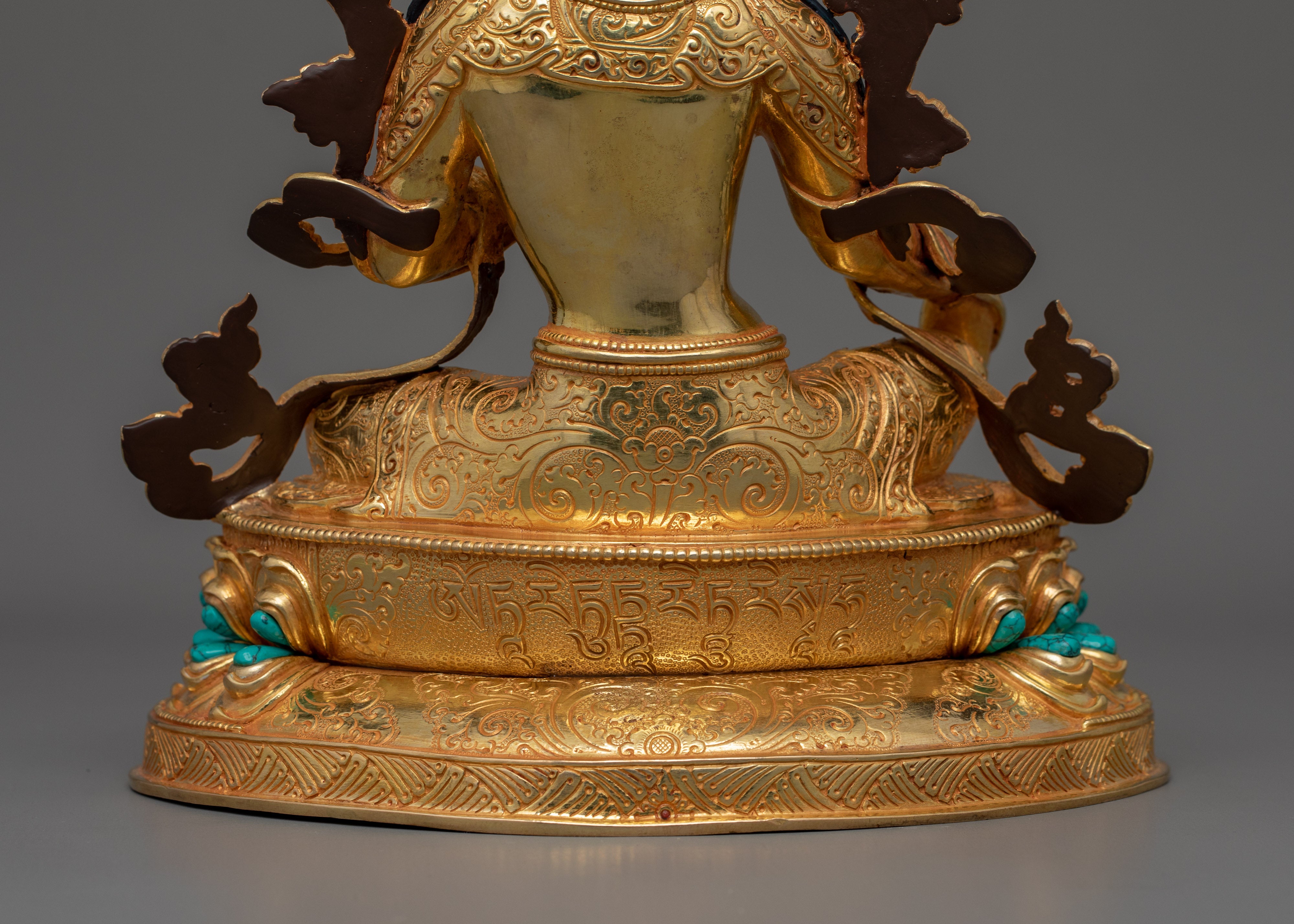 Himalayan Buddhist Goddess Green Tara Statue | Vajrayana Buddhism Deity