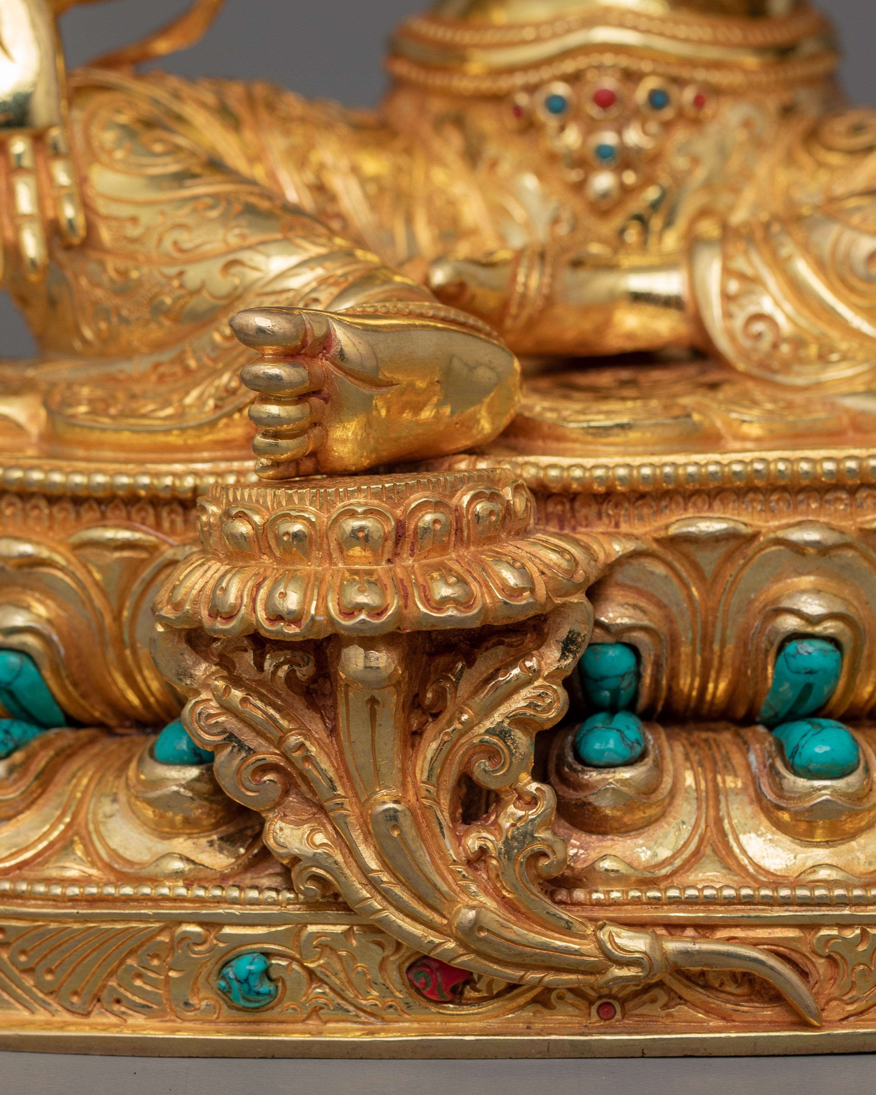 Himalayan Buddhist Goddess Green Tara Statue | Vajrayana Buddhism Deity