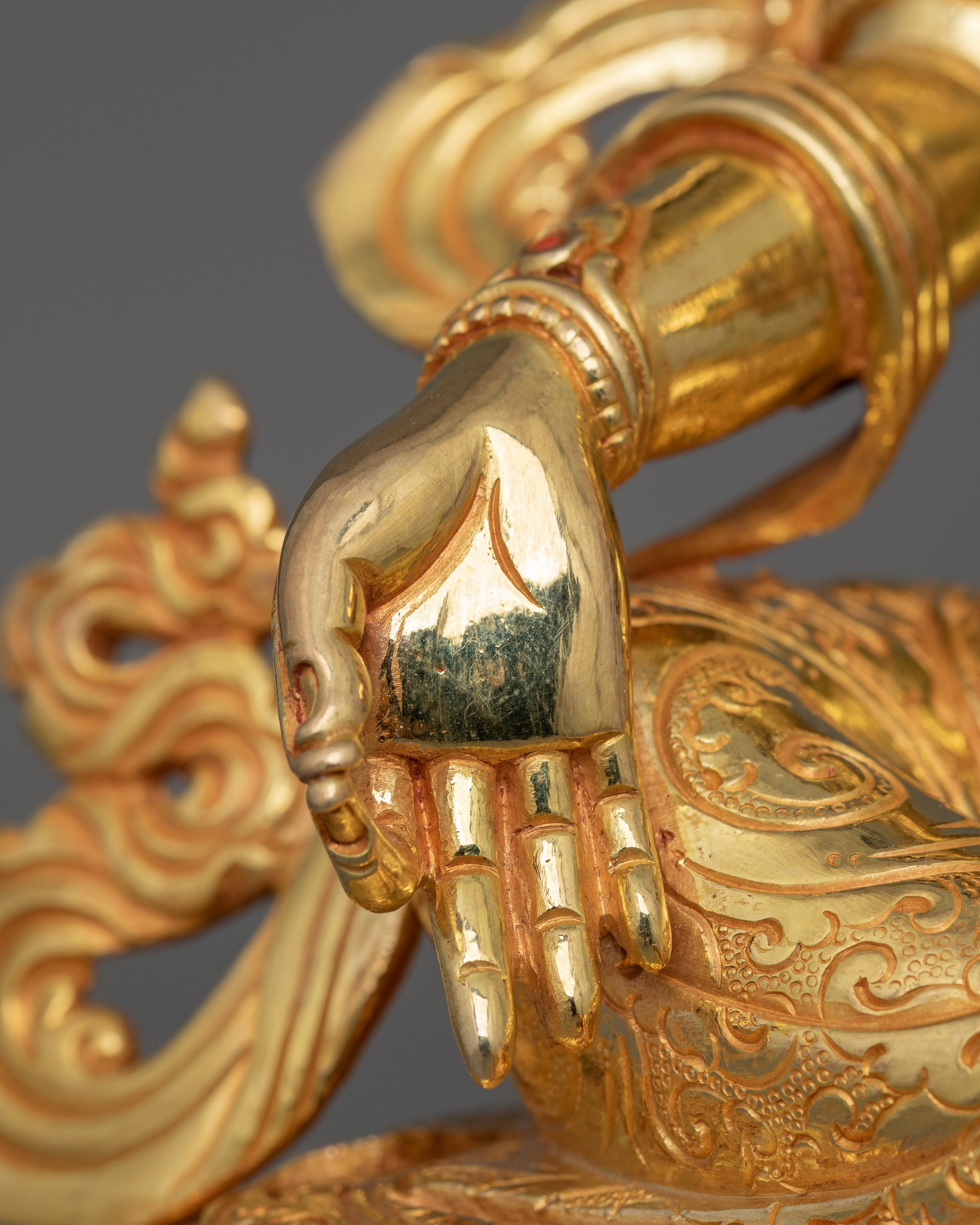 Himalayan Buddhist Goddess Green Tara Statue | Vajrayana Buddhism Deity